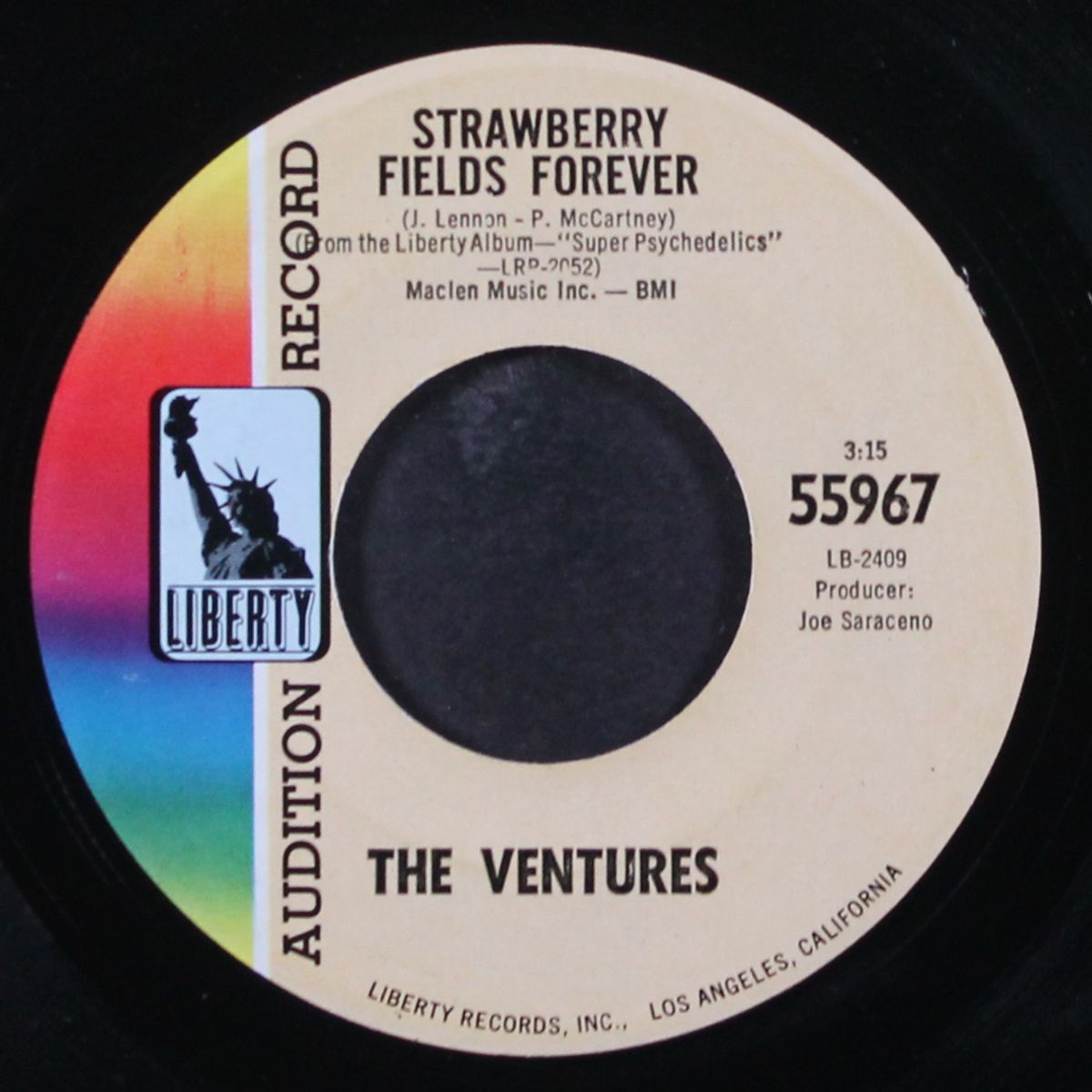 strawberry fields forever / theme from endless summer by VENTURES