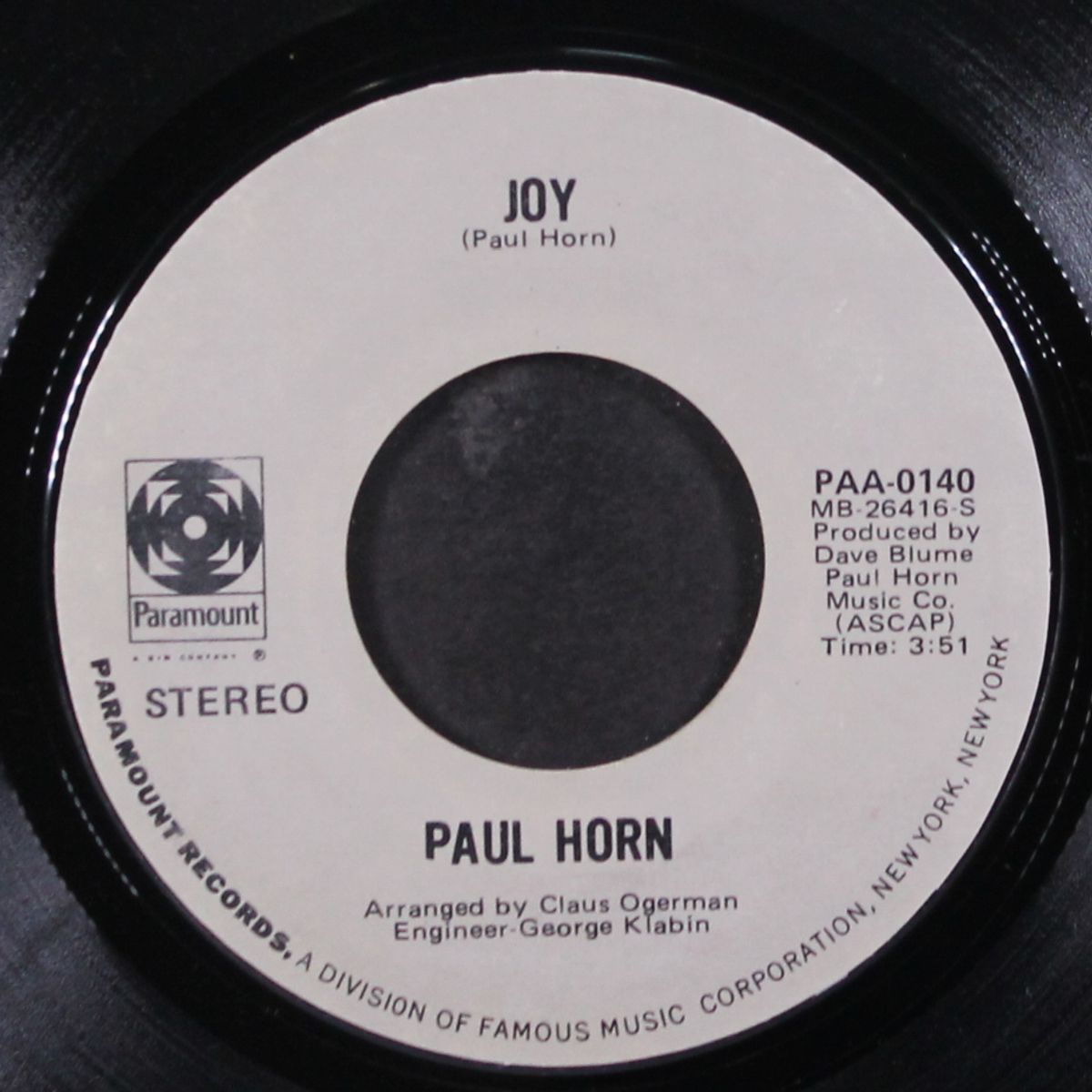 joy / the desert is a circle by PAUL HORN