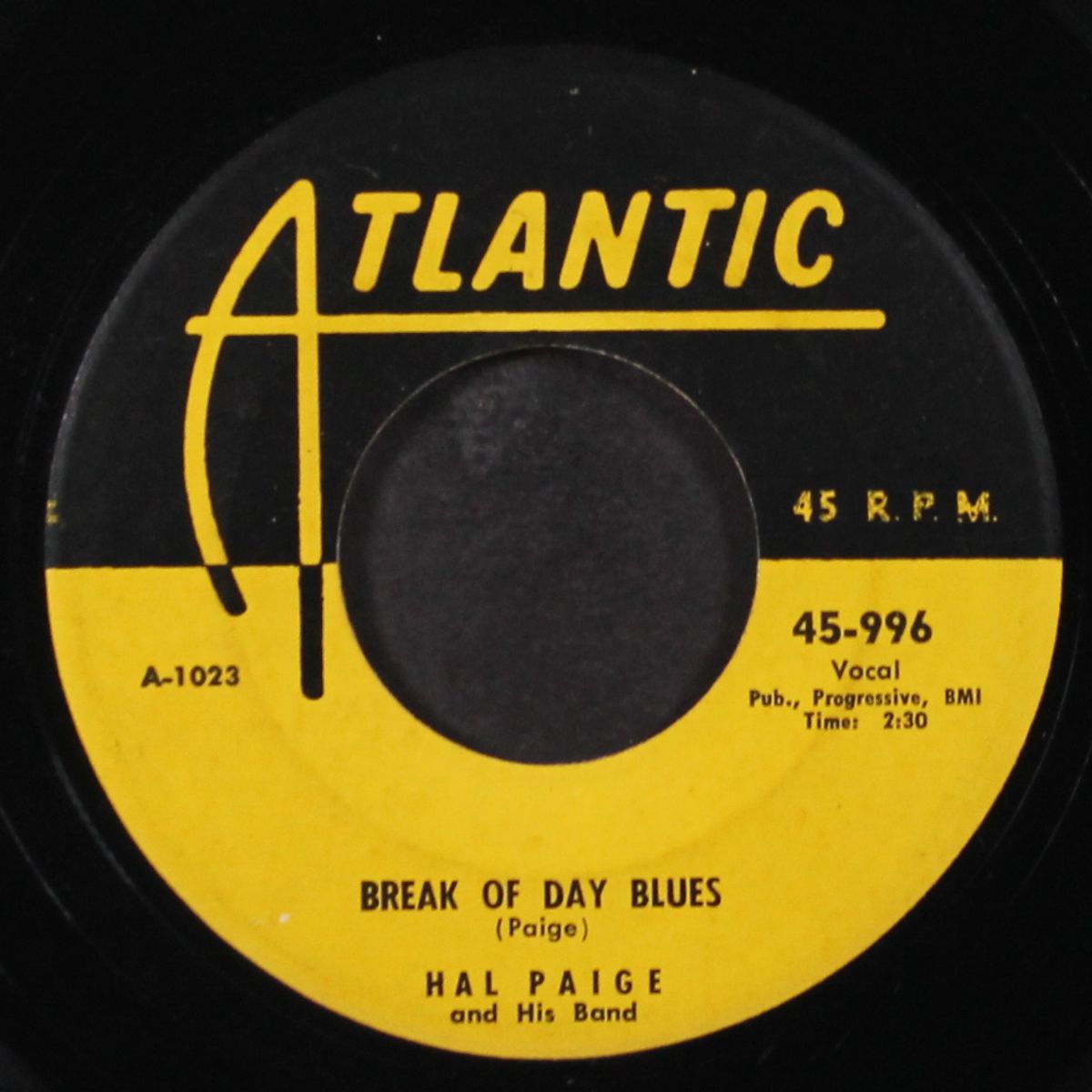 drive it home / break of day blues by HAL PAIGE