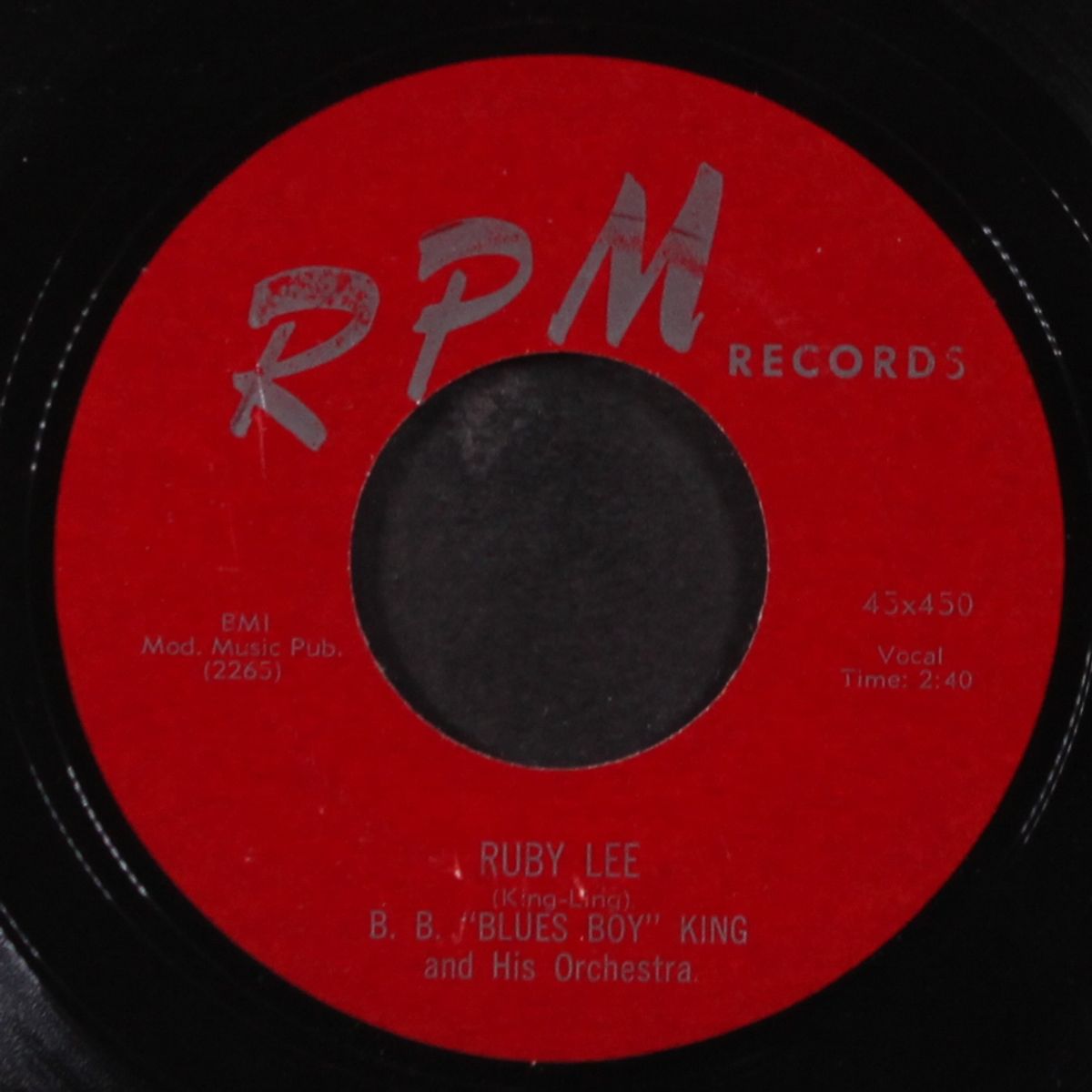 i'm cracking up over you / ruby lee by B.B. KING
