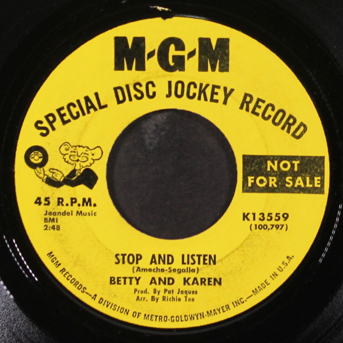 stop and listen / i'm not satisfied by BETTY & KAREN