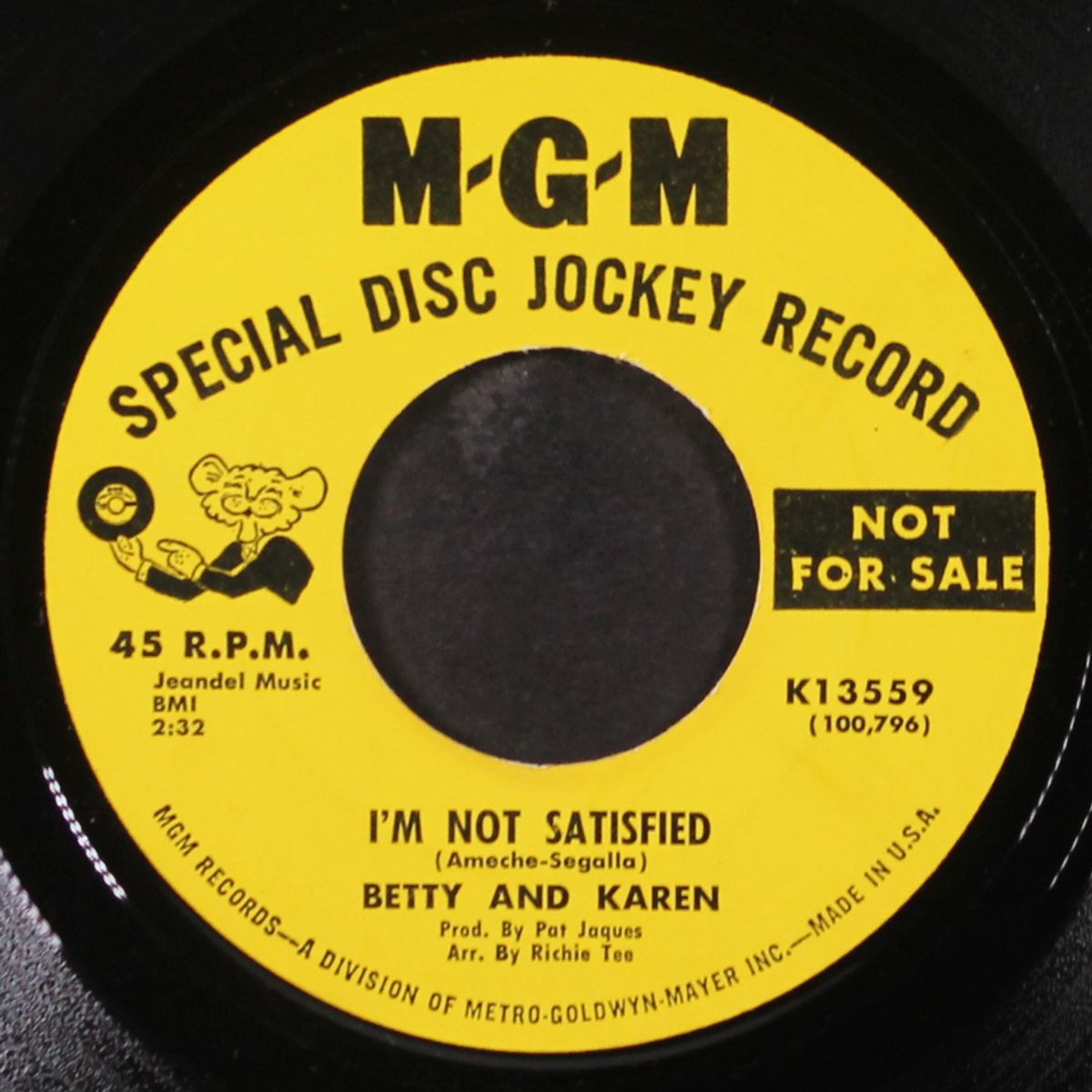 stop and listen / i'm not satisfied by BETTY & KAREN