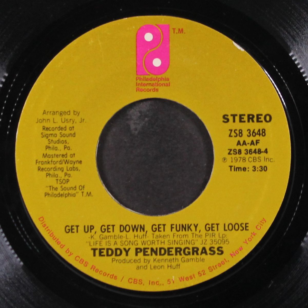 close the door / get up, get down, get funky, get loose by TEDDY PENDERGRASS