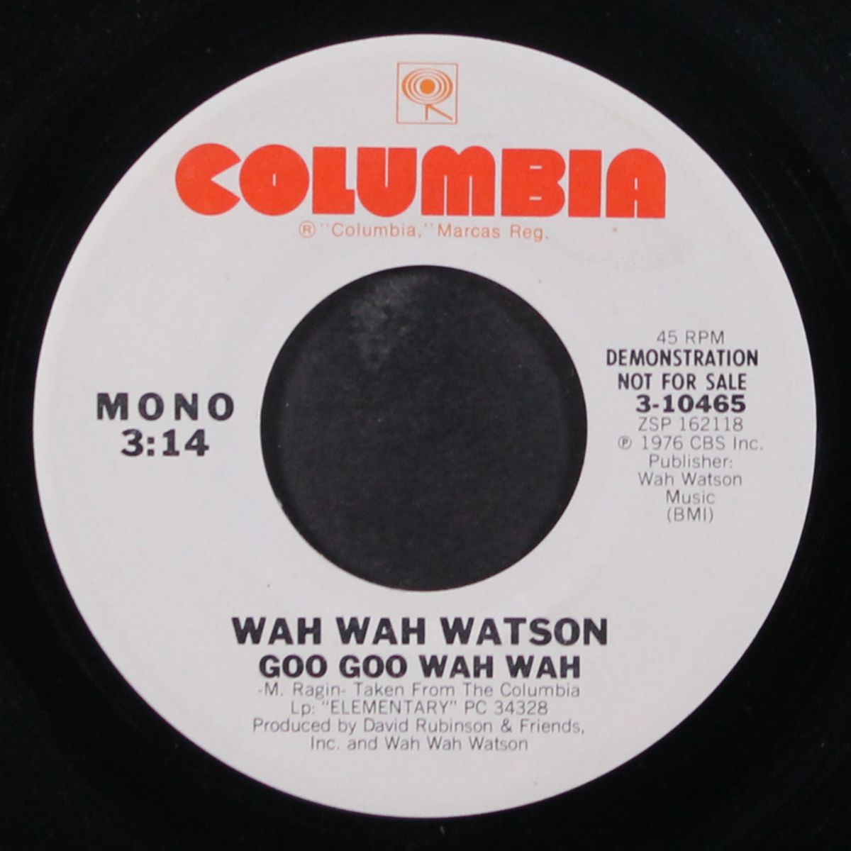 goo goo wah wah / my love for you comes and goes by WAH WAH WATSON