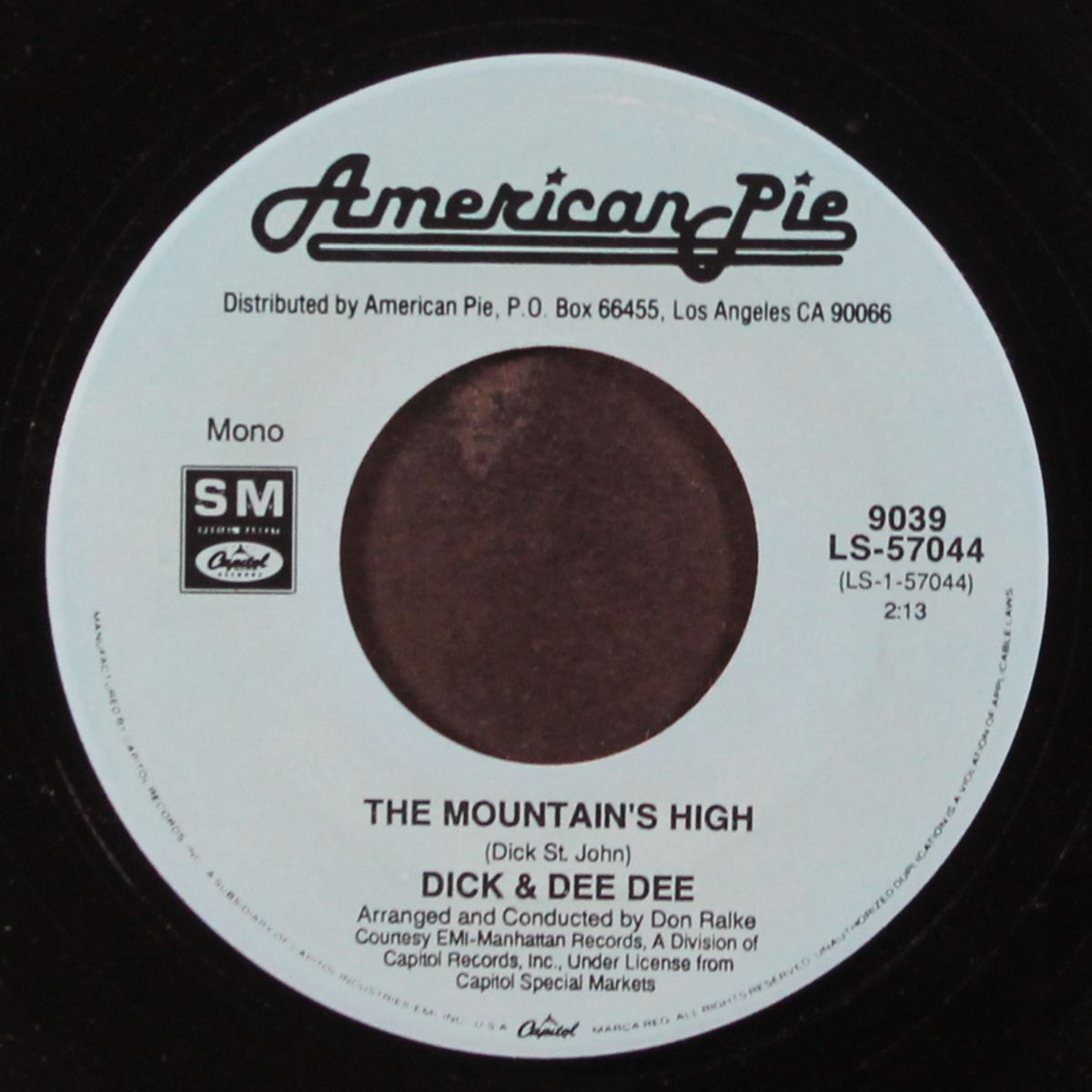 route 66 theme / the mountain's high by NELSON RIDDLE / DICK & DEE DEE