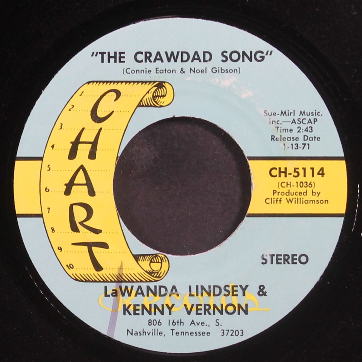 crawdad song / wrong number by LAWANDA LINDSEY & KENNY VERNON