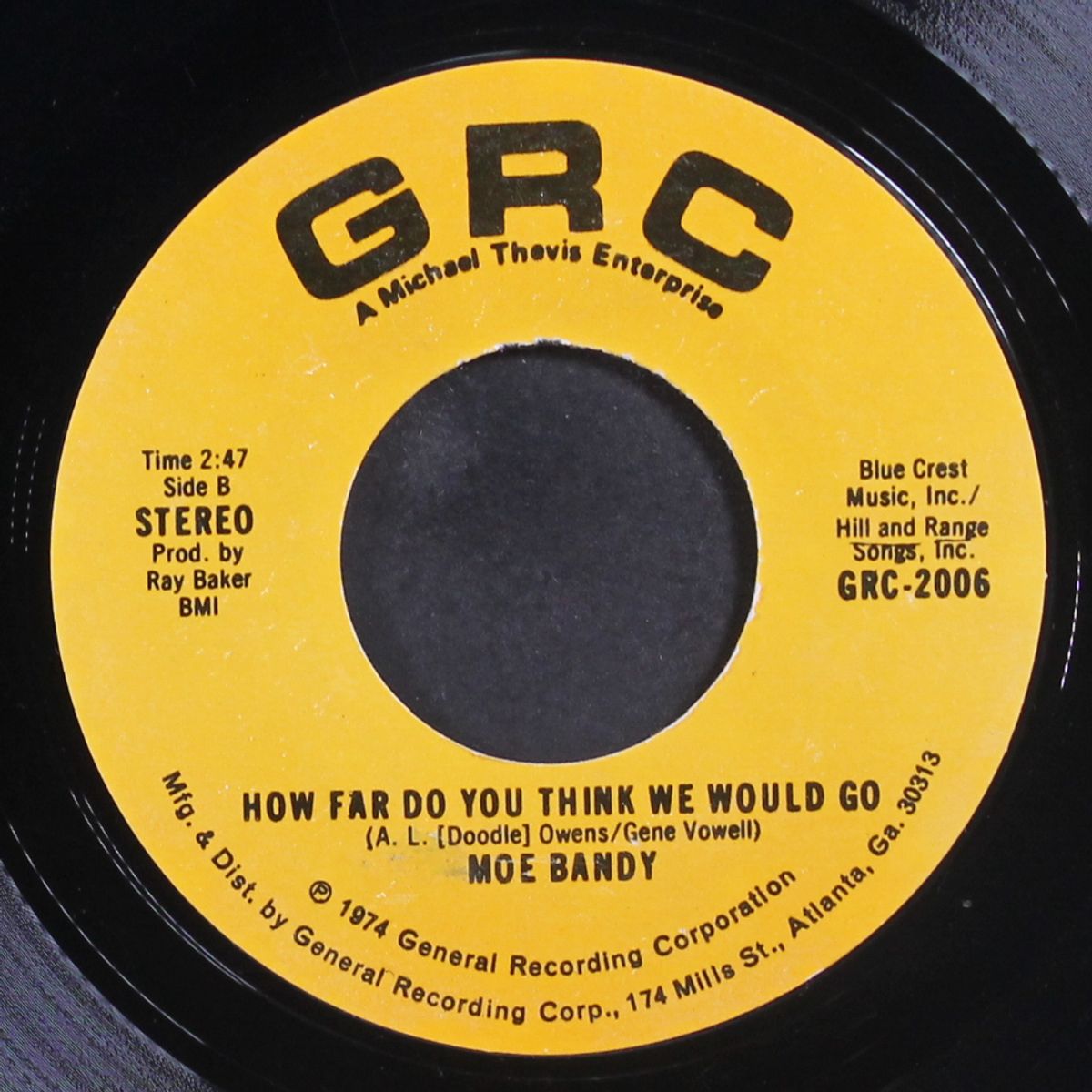 i just started hatin' cheatin' songs today / how far do you think we w by MOE BANDY