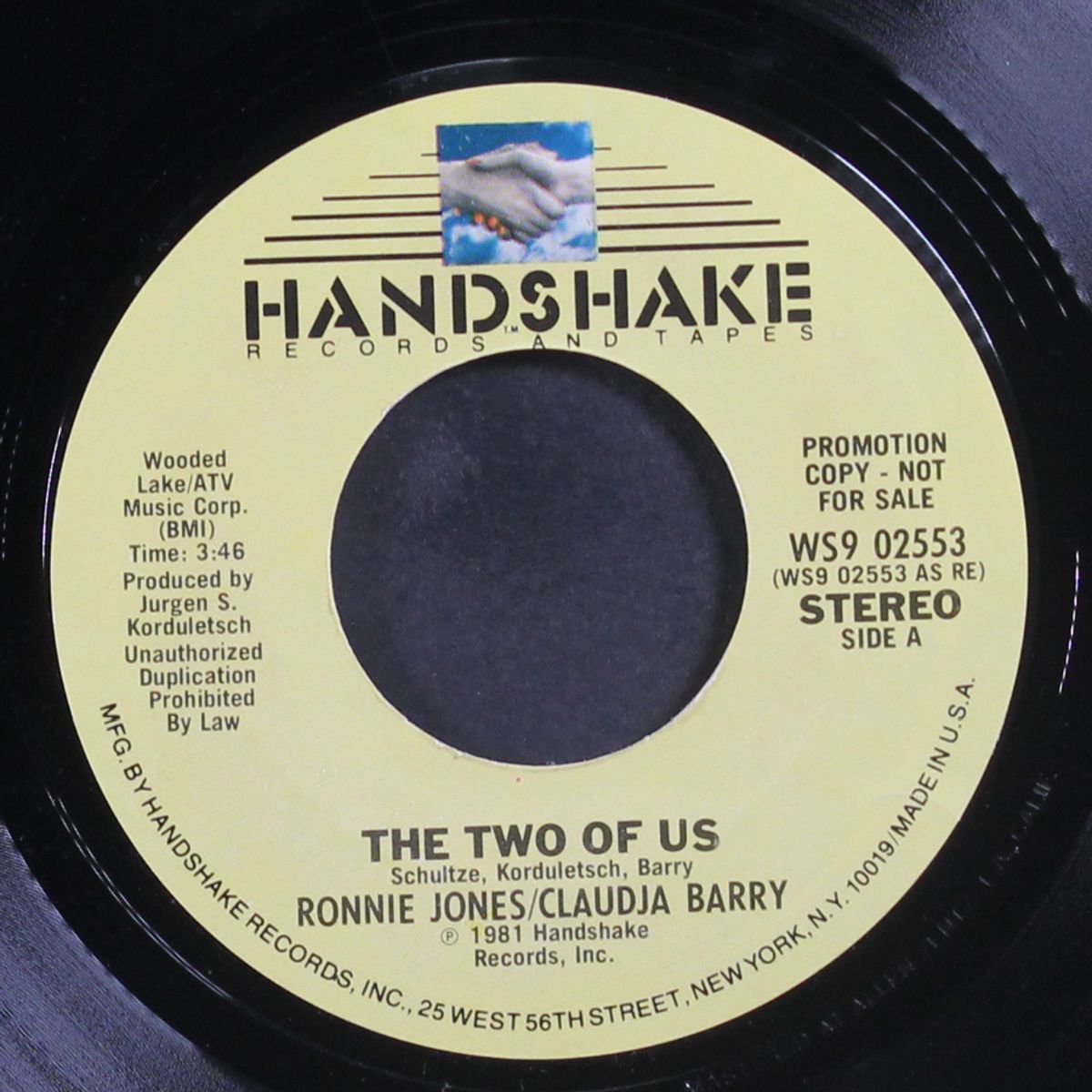the two of us / same by RONNIE JONES & CLAUDJA BARRY