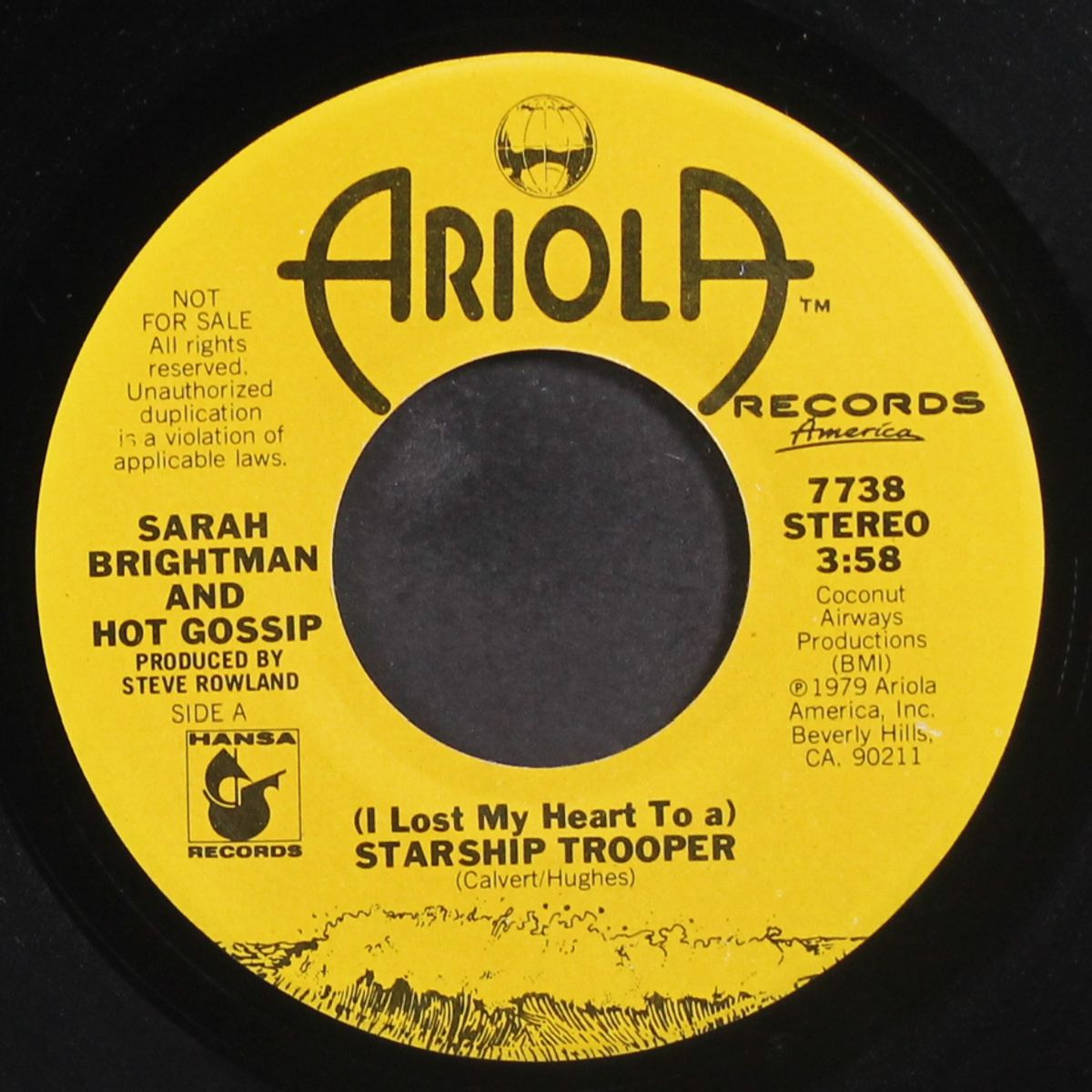 (i lost my heart to a) starship trooper / mono by SARAH BRIGHTMAN & HOT GOSSIP