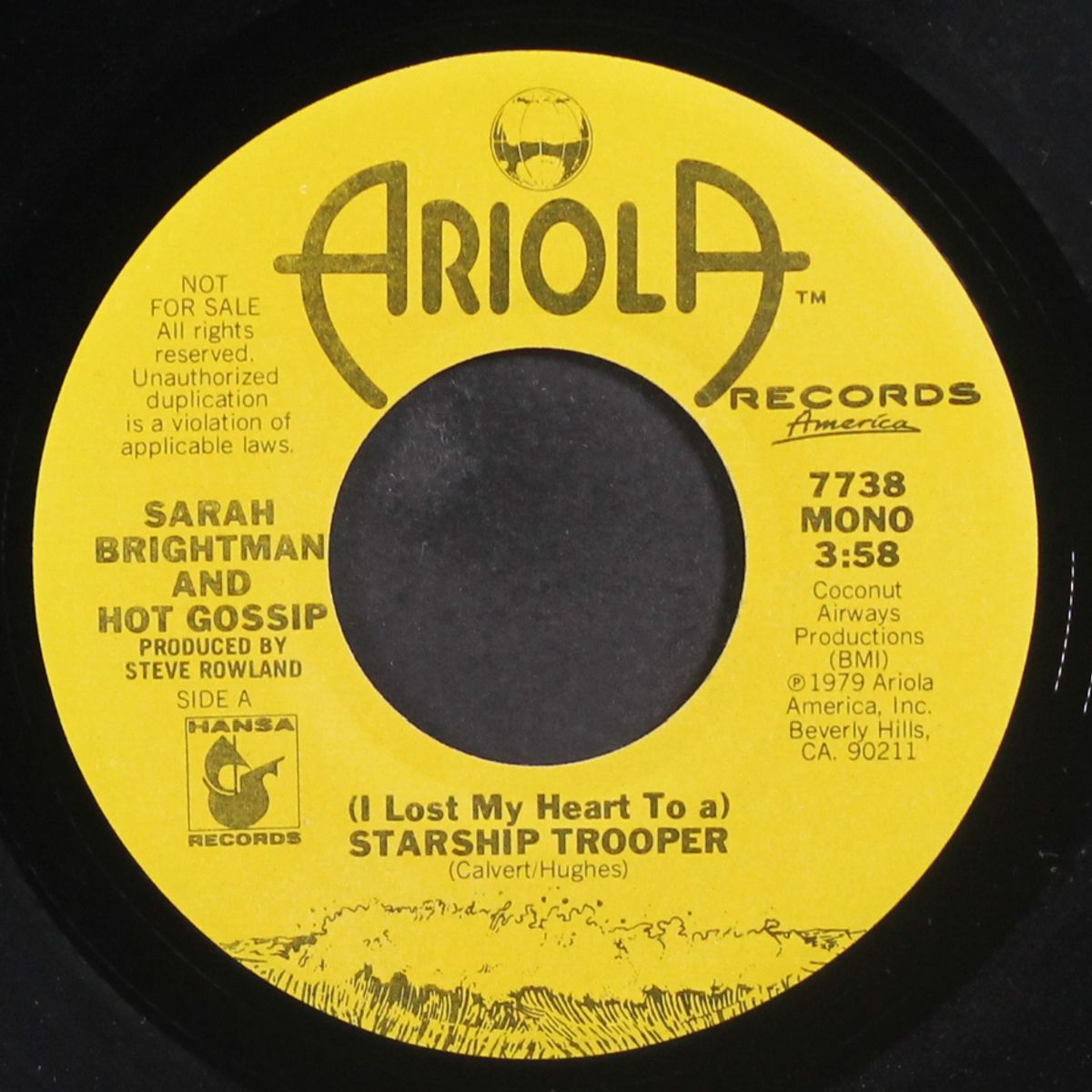 (i lost my heart to a) starship trooper / mono by SARAH BRIGHTMAN & HOT GOSSIP