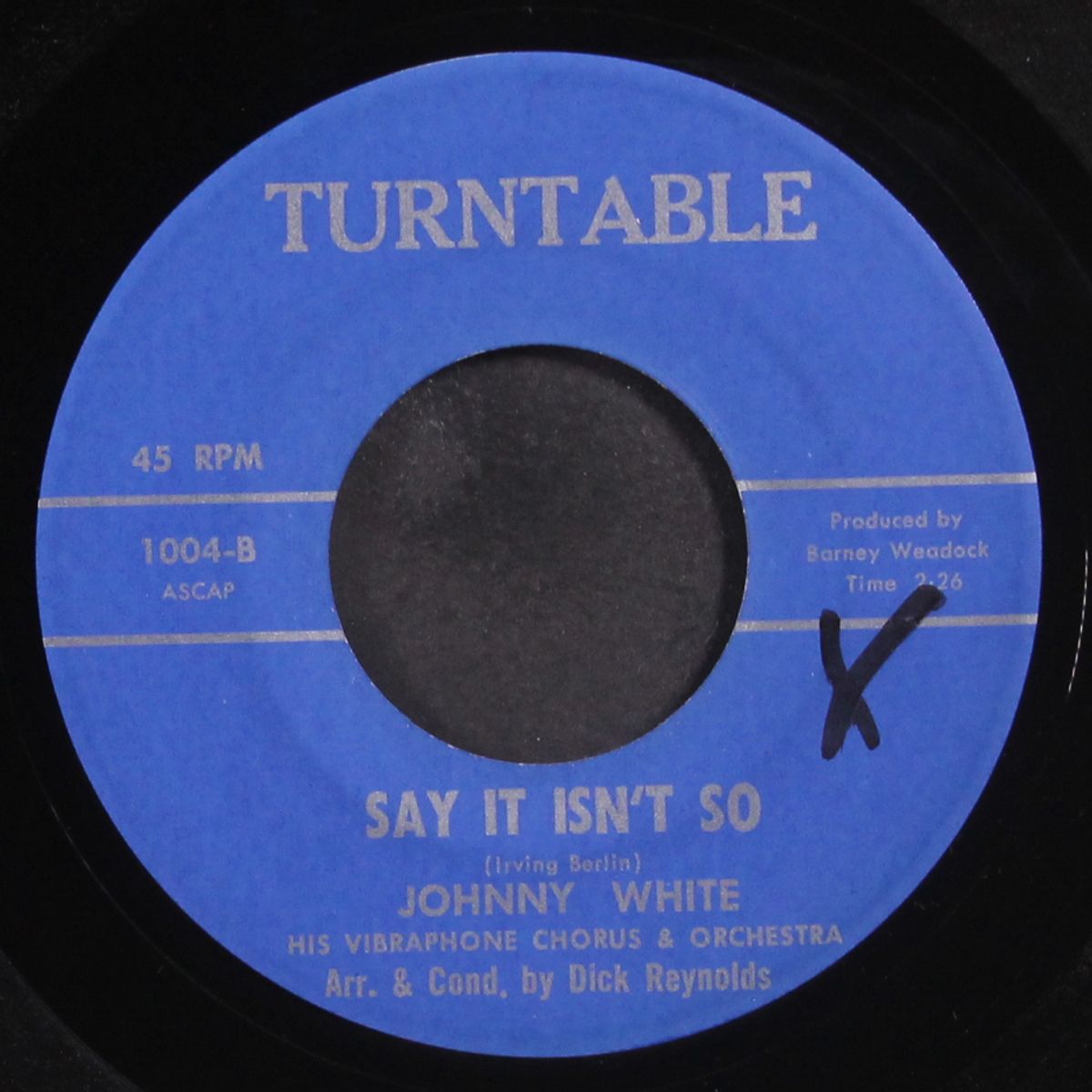come rain or come shine / say it isn't so by JOHNNY WHITE