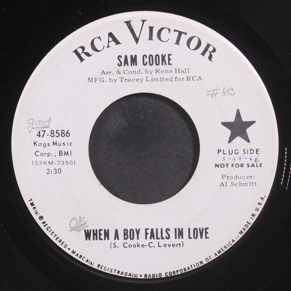 when a boy falls in love / the piper by SAM COOKE