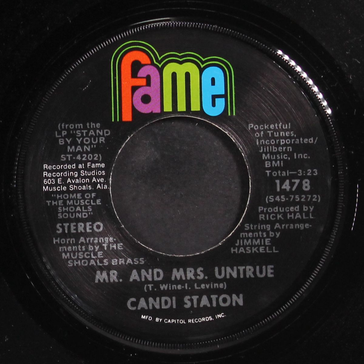 too hurt to cry / mr. and mrs. untrue by CANDI STATON