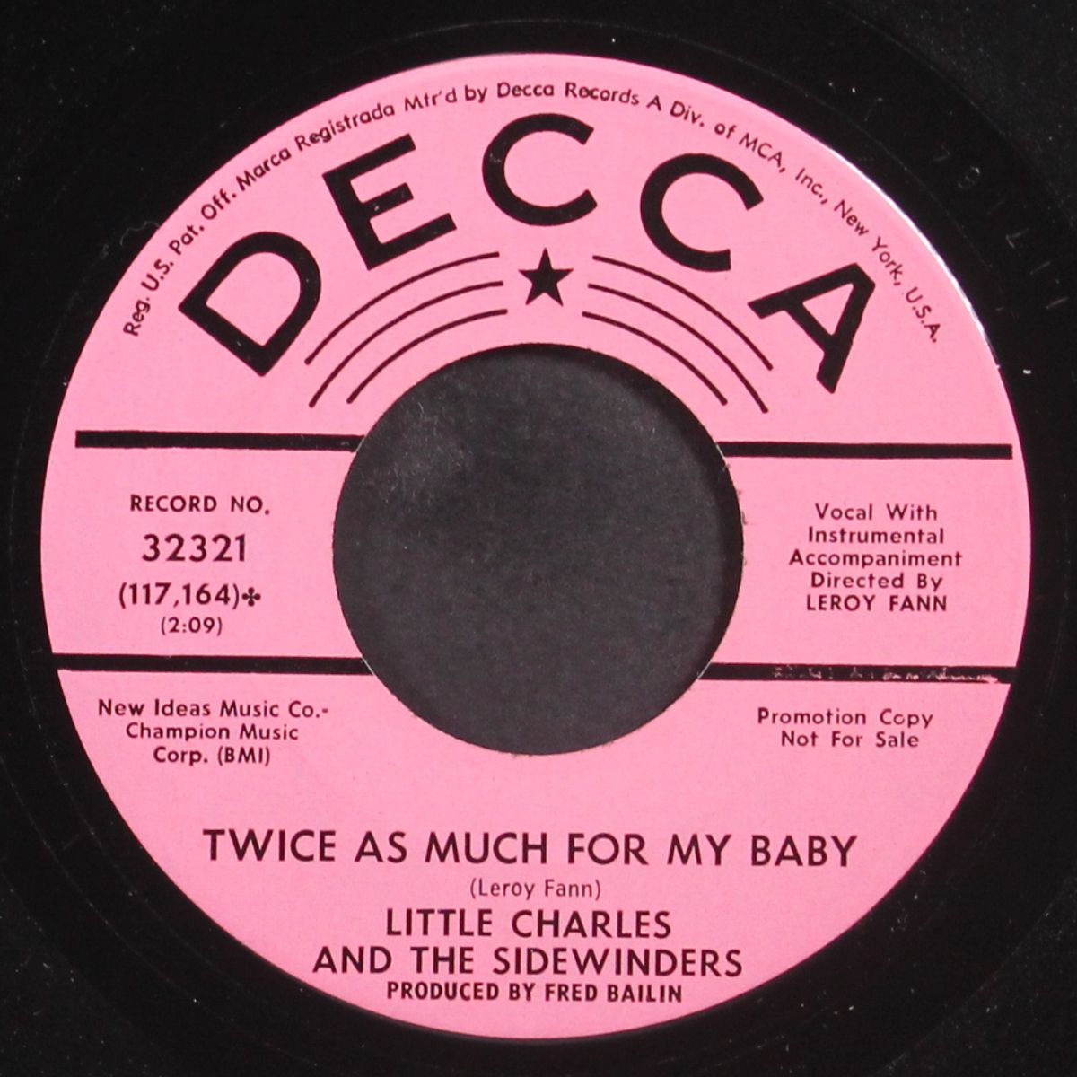 twice as much for my baby / sweet lorene by LITTLE CHARLES & SIDEWINDERS