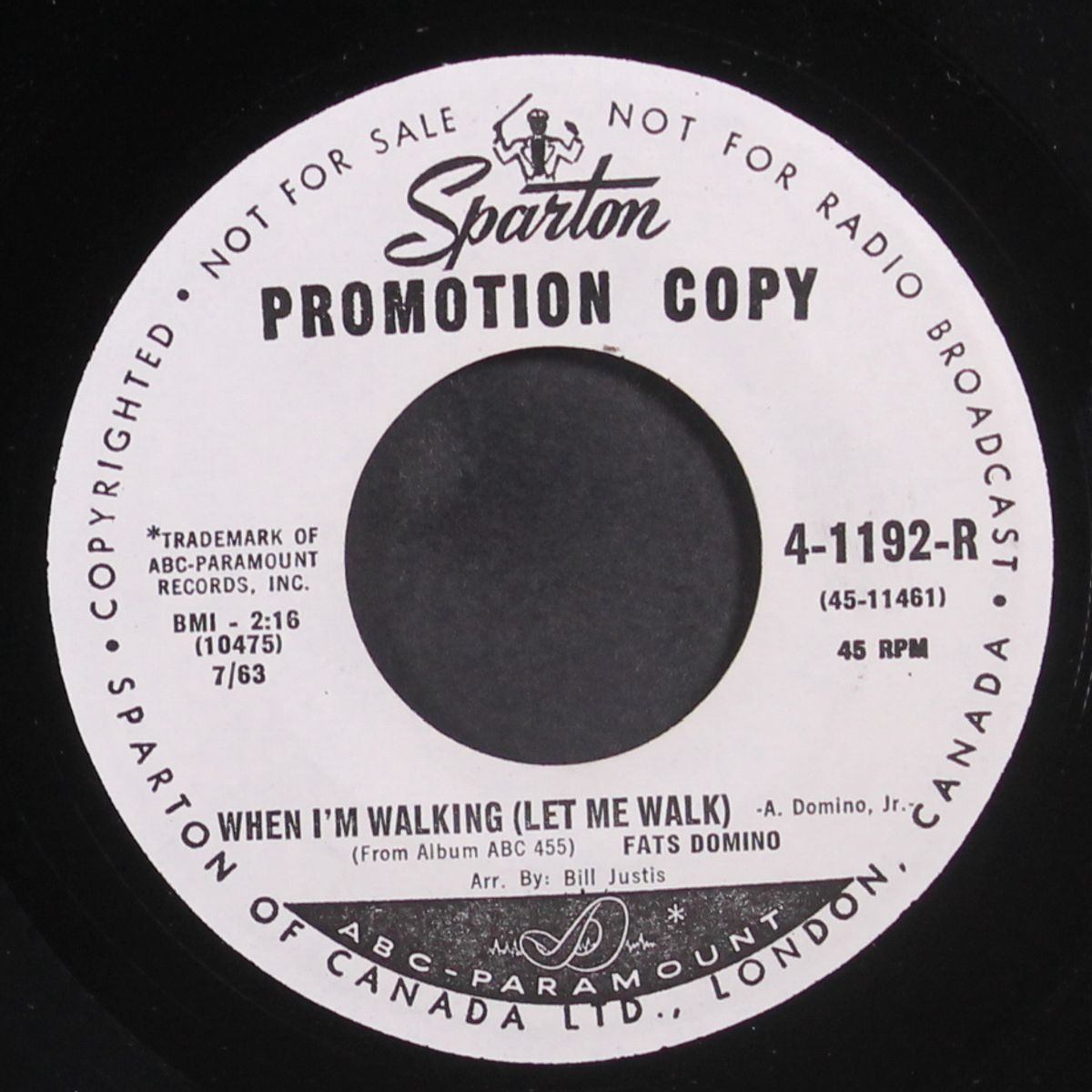 when i'm walking by FATS DOMINO