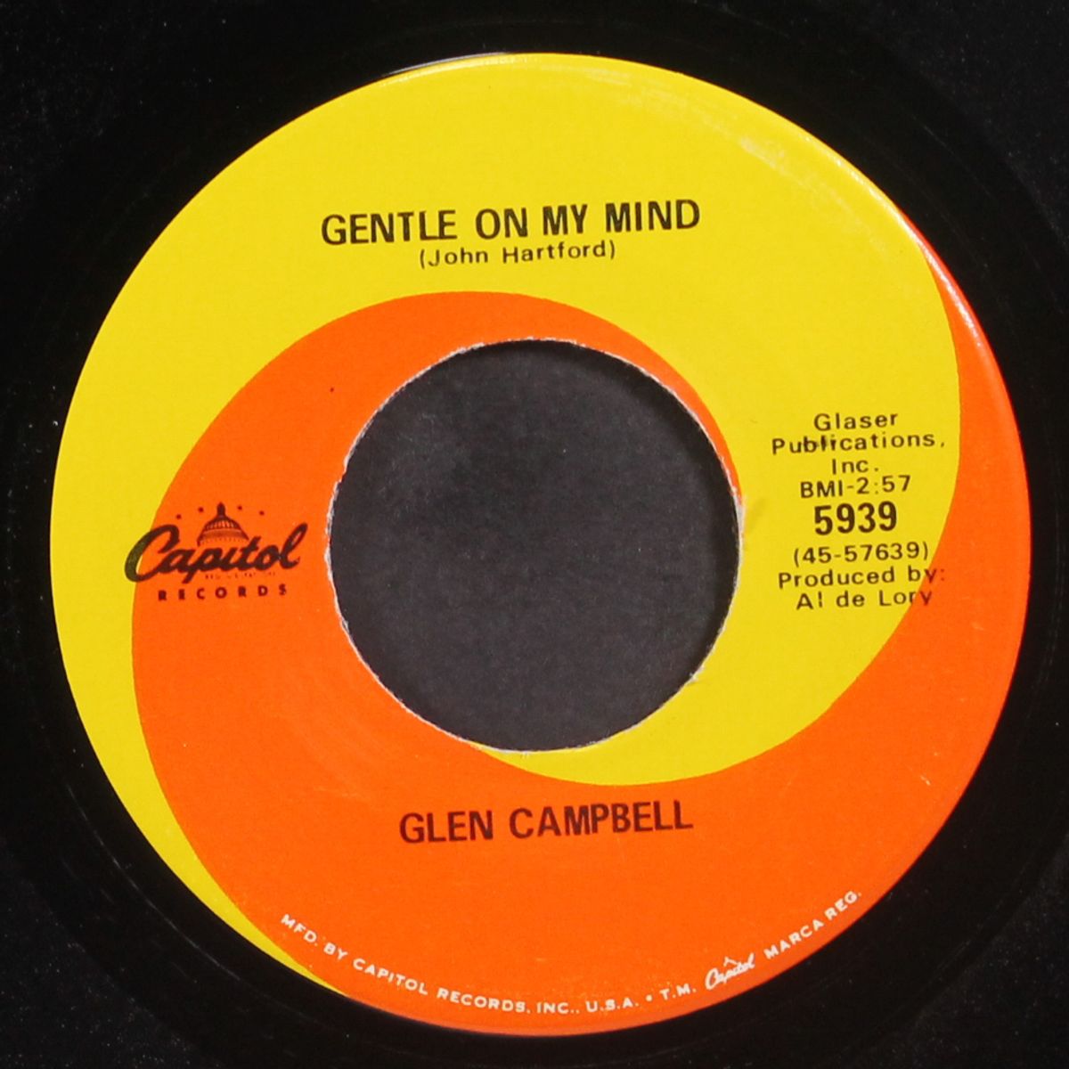gentle on my mind by GLEN CAMPBELL