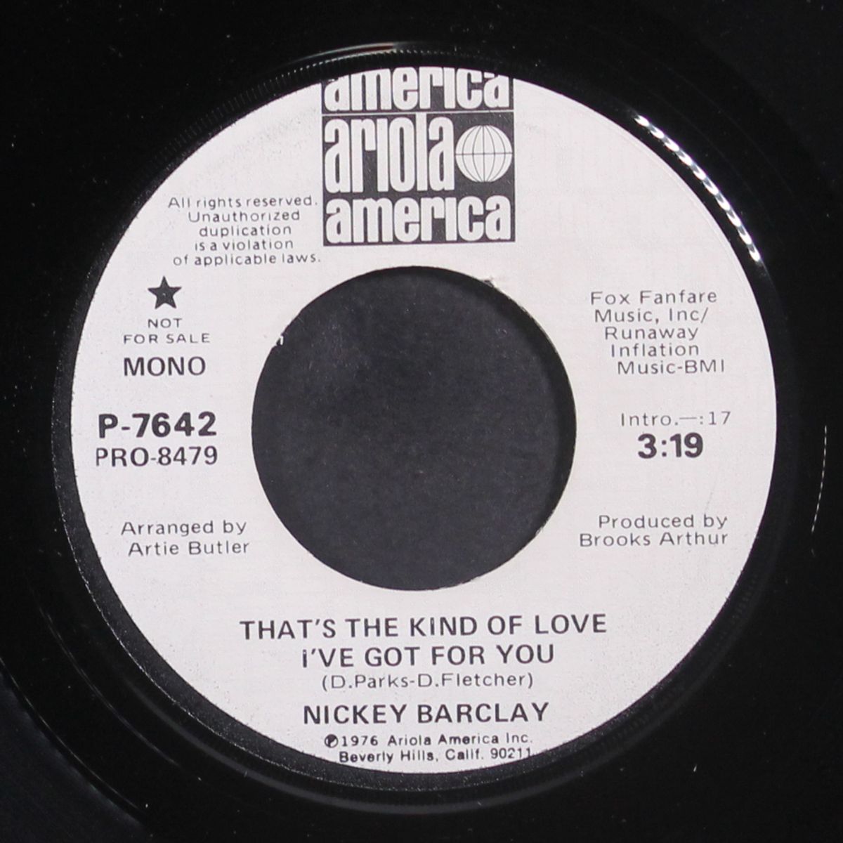 that's the kind of love i've got / mono by NICKEY BARCLAY