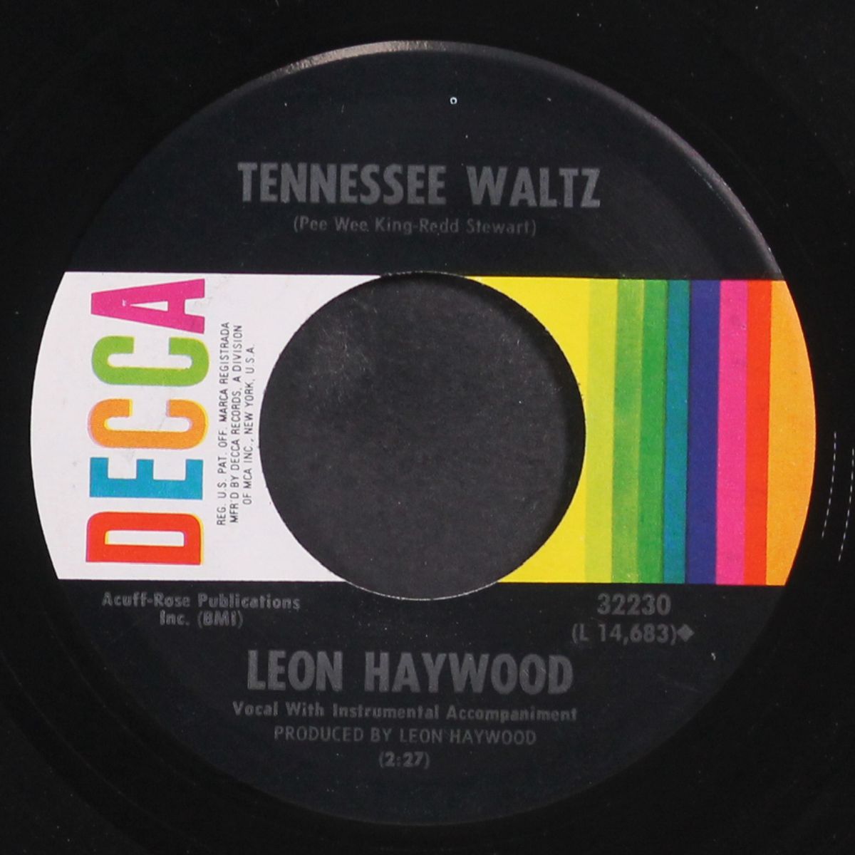mellow moonlight / tennessee waltz by LEON HAYWOOD