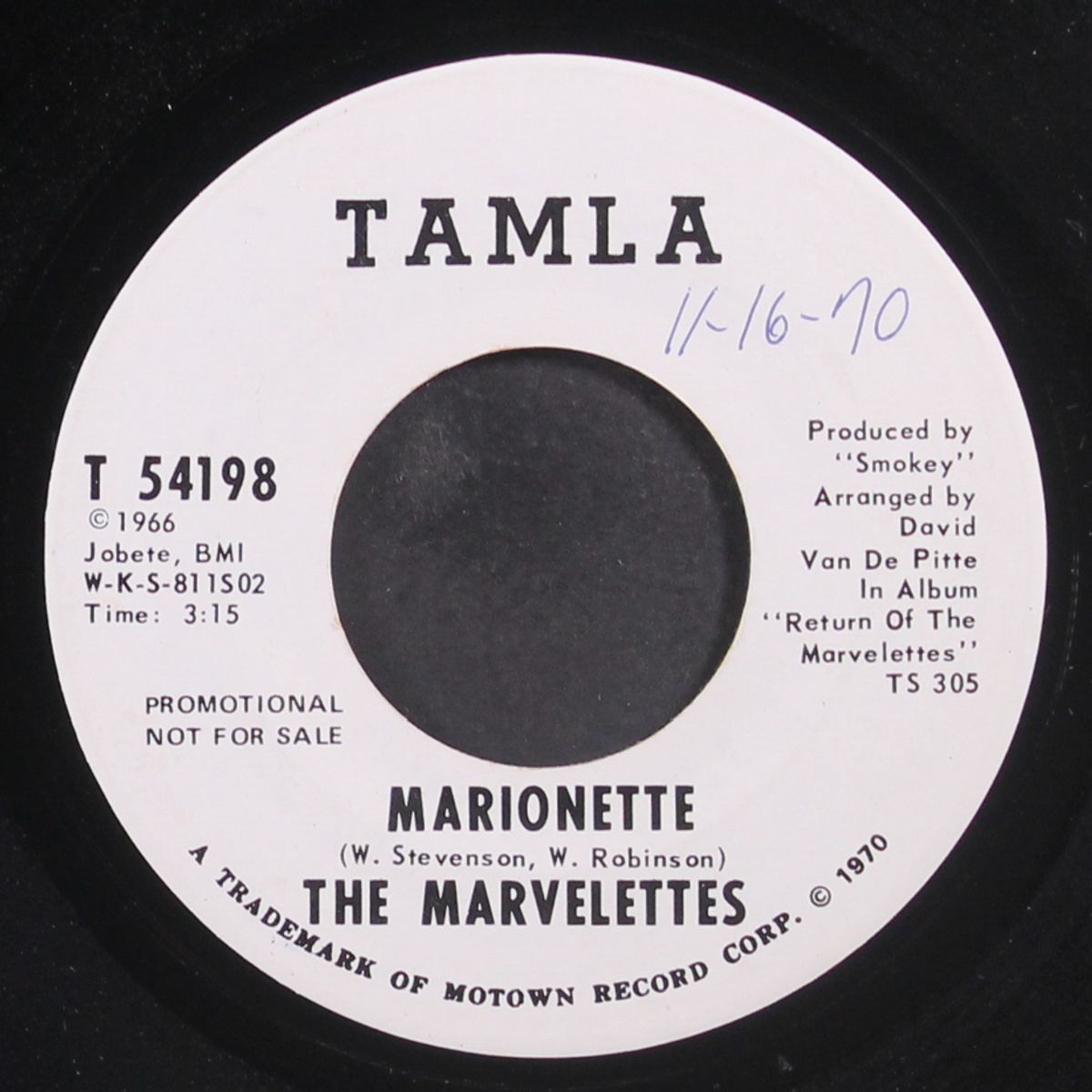 marionette / same by MARVELETTES