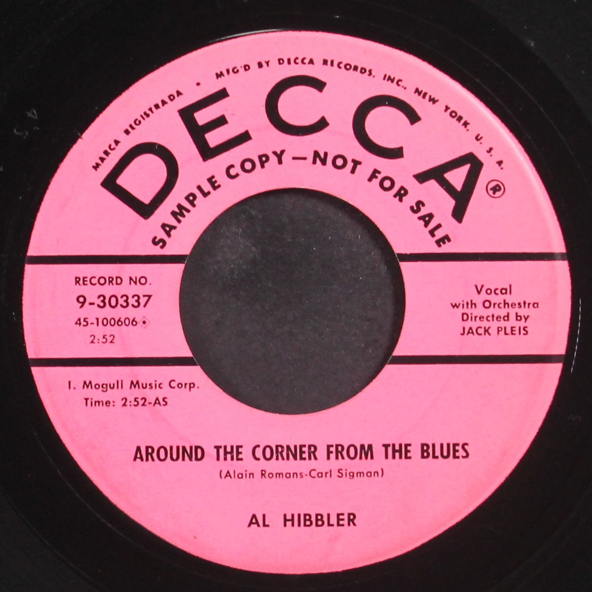 around the corner from the blues / i complain by AL HIBBLER