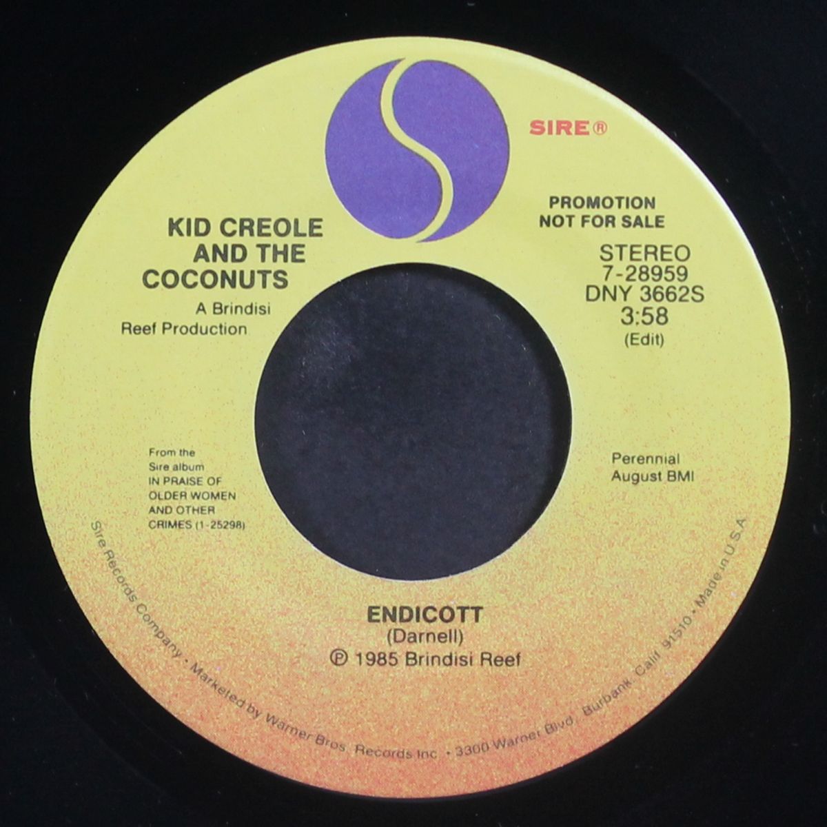 endicott / same by KID CREOLE & COCONUTS