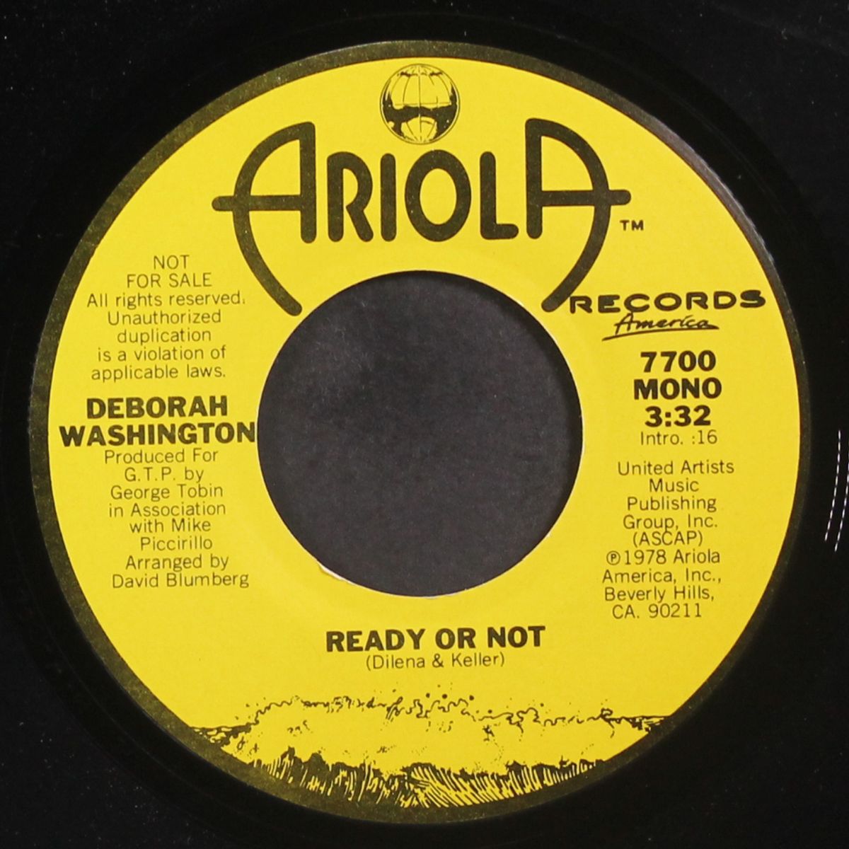 ready or not / mono by DEBORAH WASHINGTON