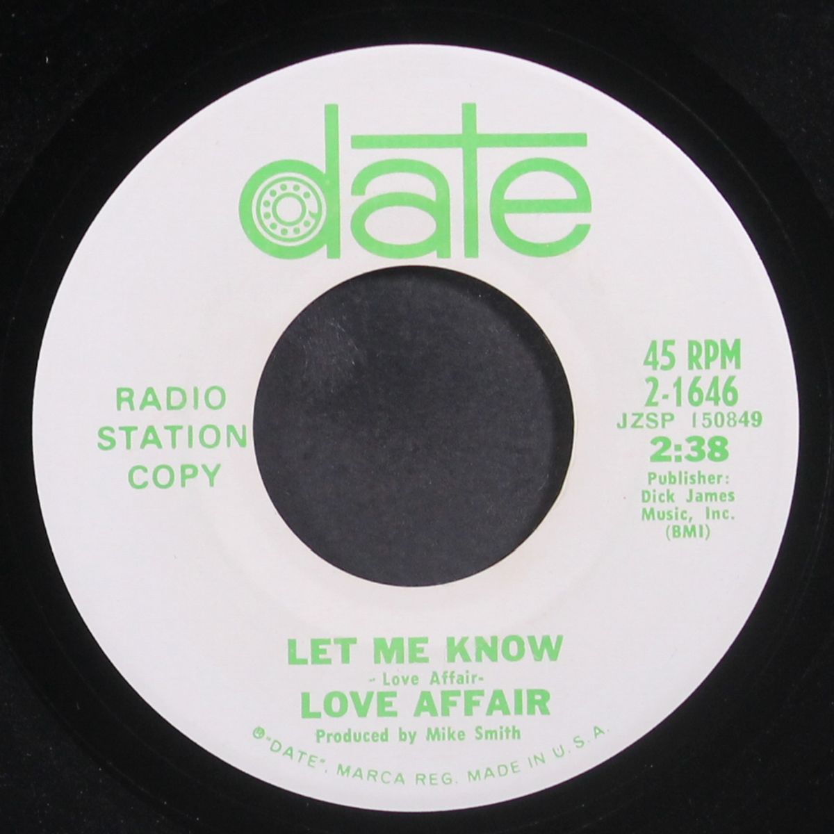 one road / let me know by LOVE AFFAIR