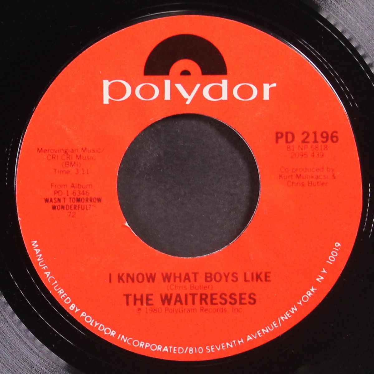 i know what boys like / it's my car by WAITRESSES