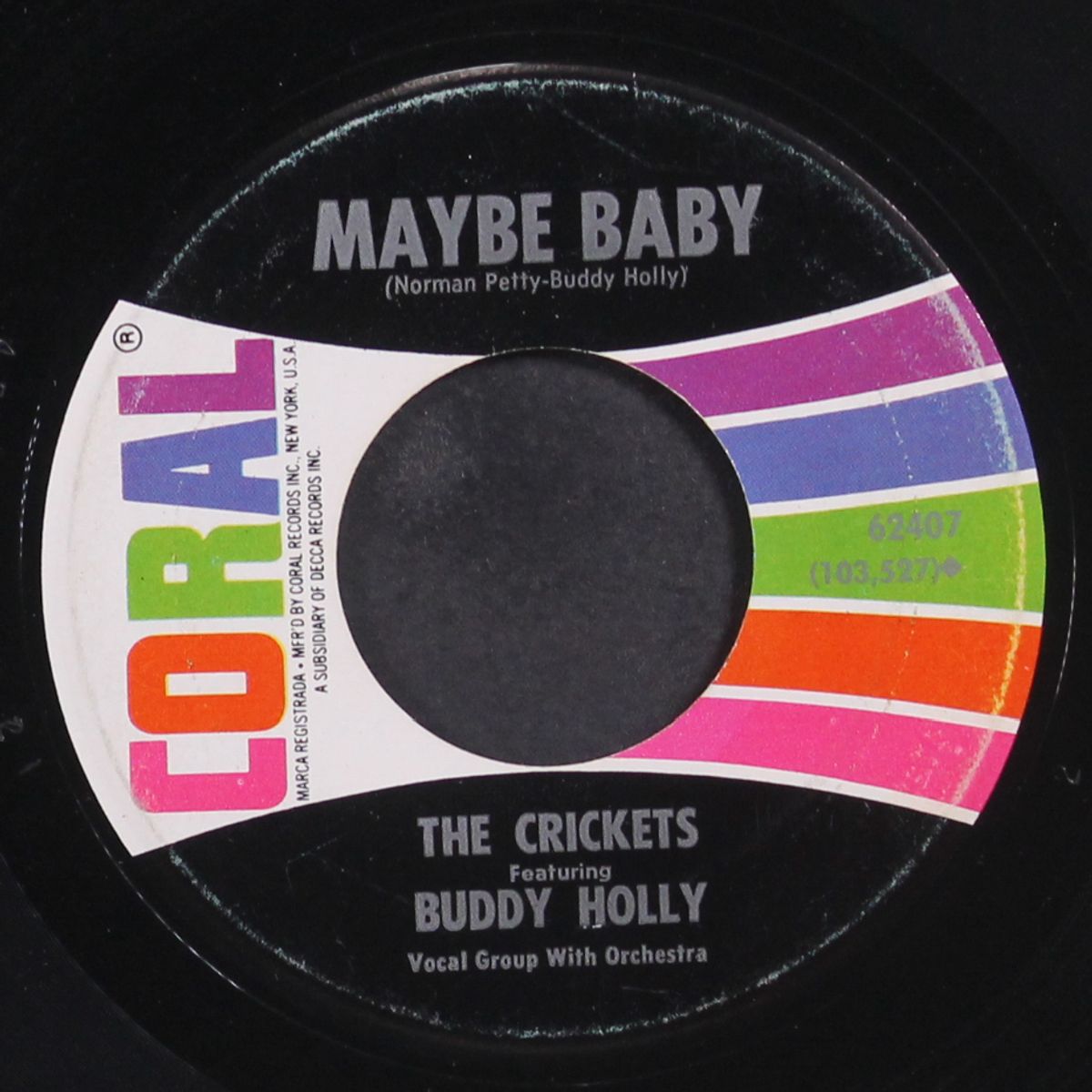 maybe baby / not fade away by CRICKETS