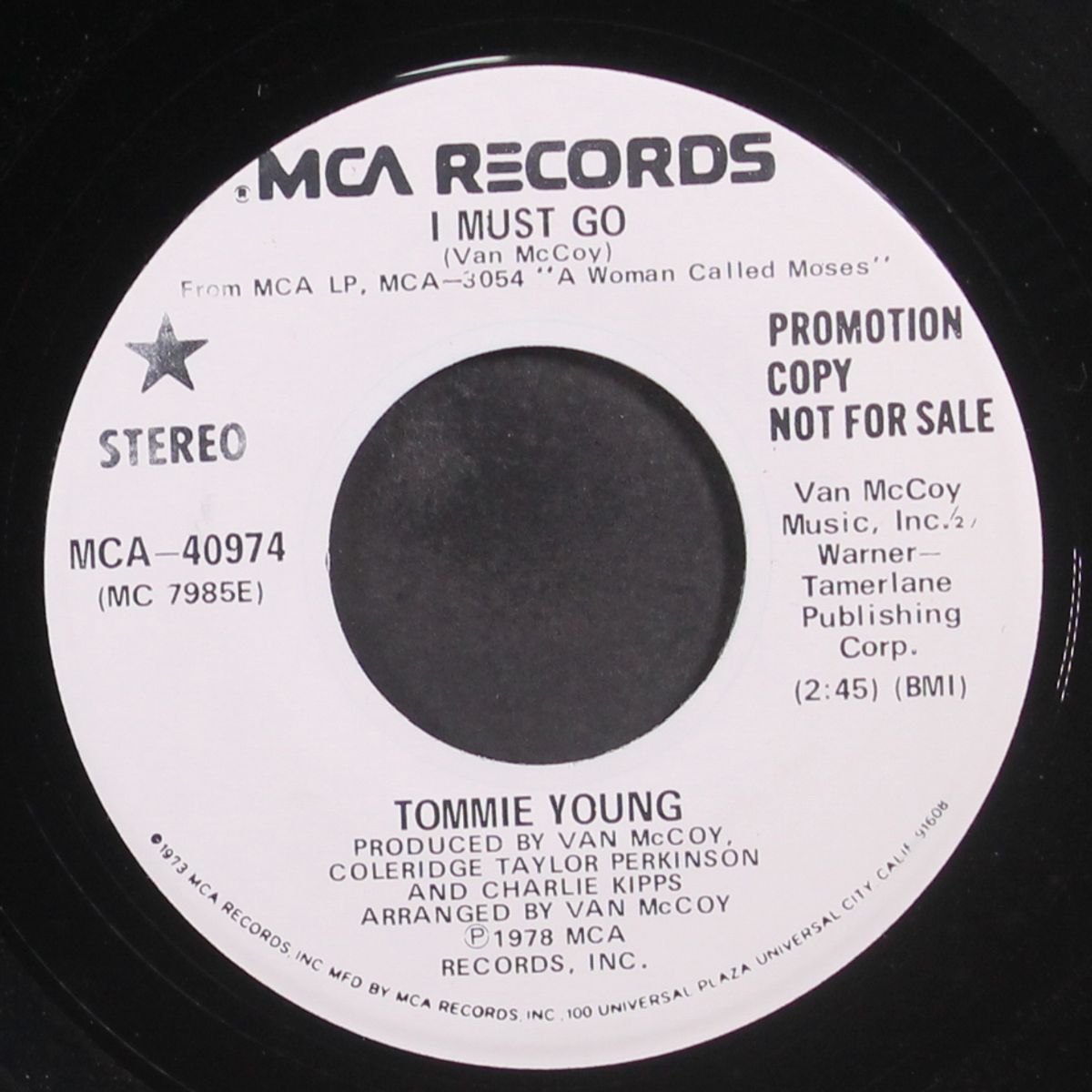 i must go / same by TOMMIE YOUNG