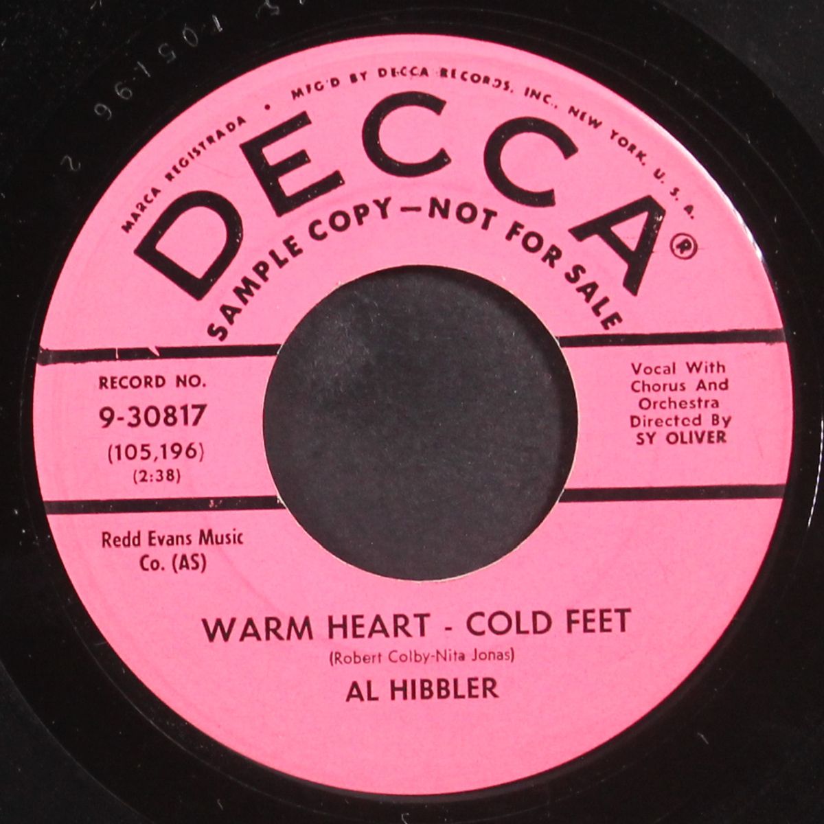 mine all mine / warm heart- cold feet by AL HIBBLER