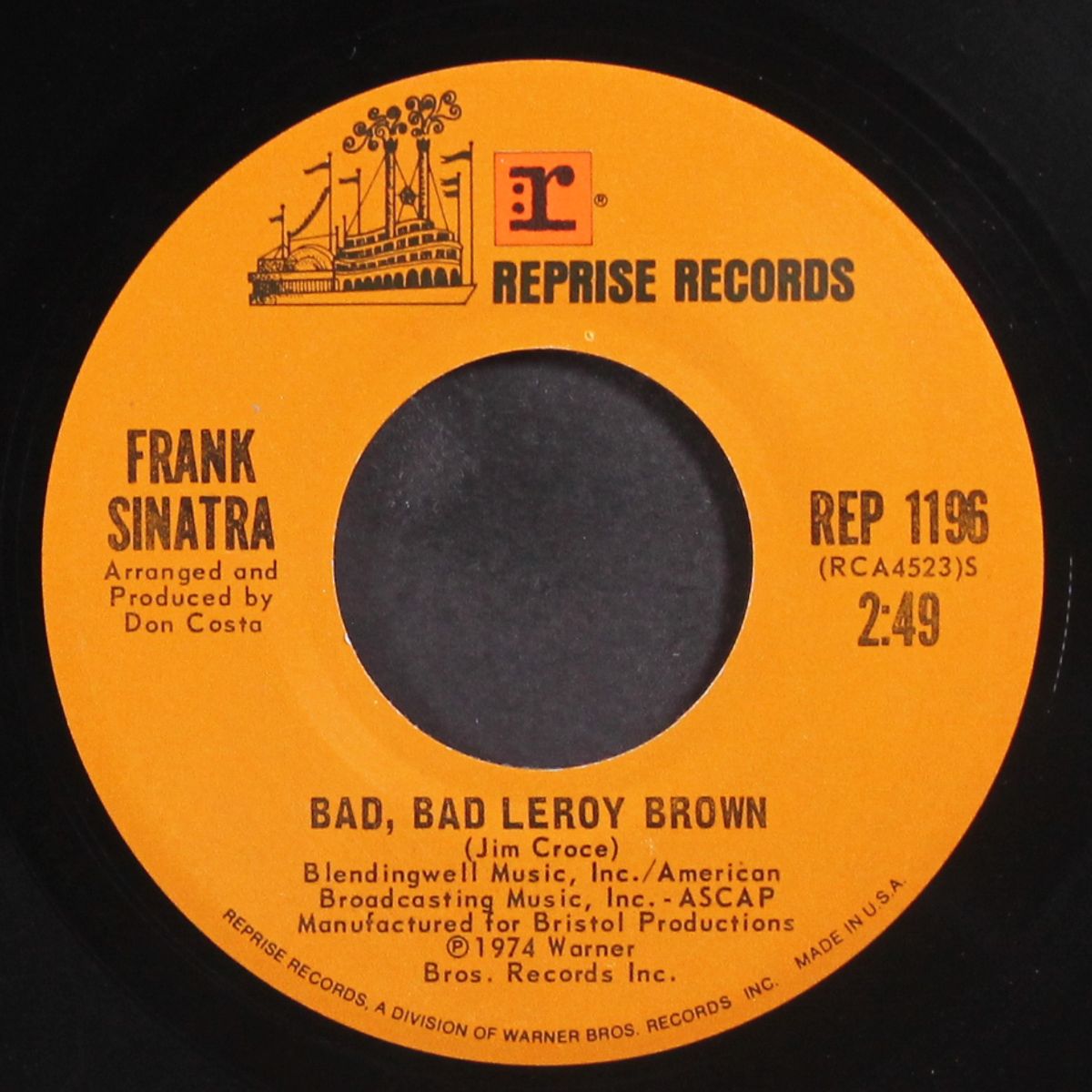 bad, bad leroy brown / i'm gonna make it all the way by FRANK SINATRA