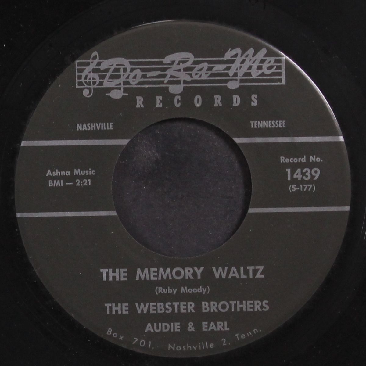 my heart won't let me forget / the memory waltz by WEBSTER BROTHERS