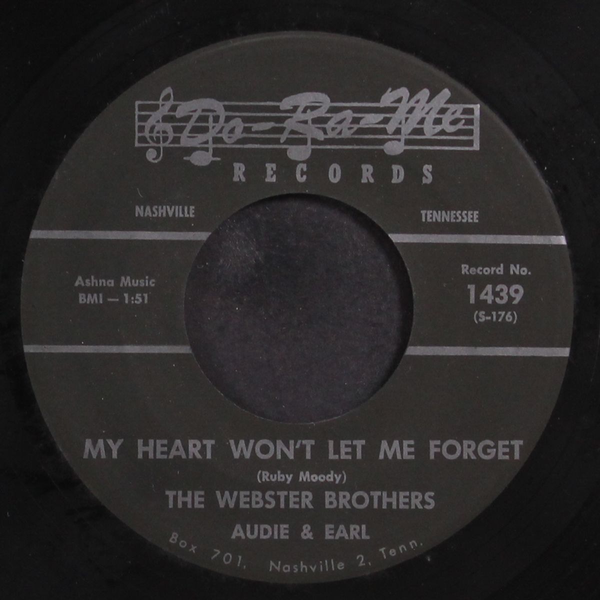 my heart won't let me forget / the memory waltz by WEBSTER BROTHERS