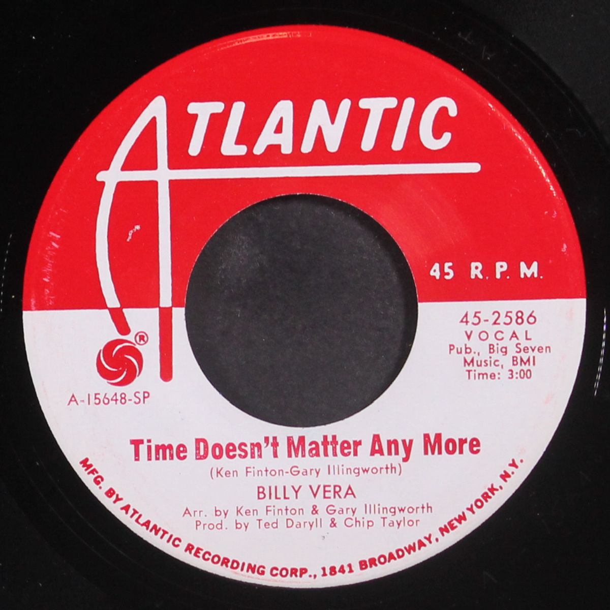 julie / time doesn't matter anymore by BILLY VERA