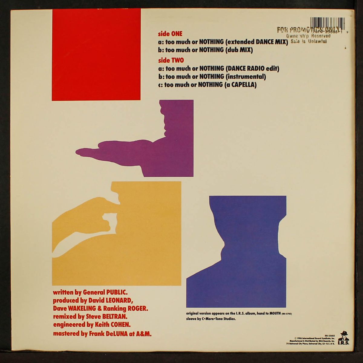 too much or nothing (extended mix) by GENERAL PUBLIC