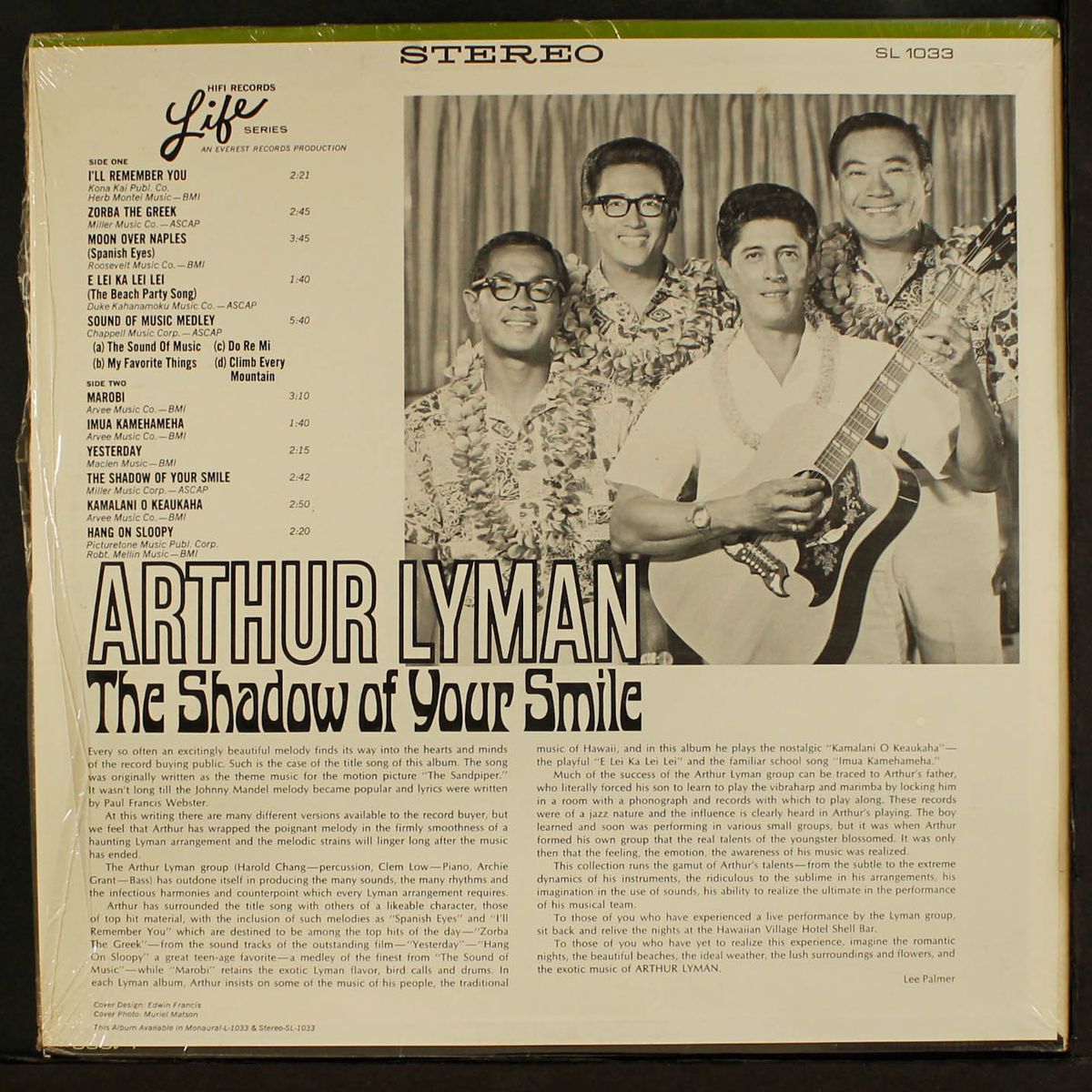 the shadow of your smile by ARTHUR LYMAN