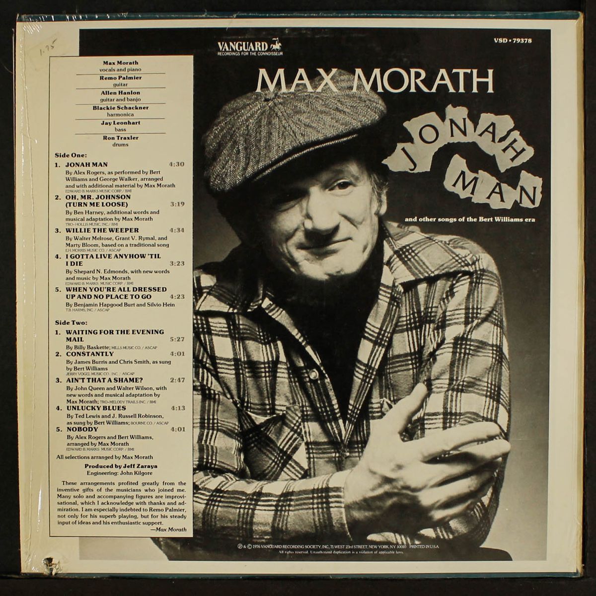 jonah man by MAX MORATH