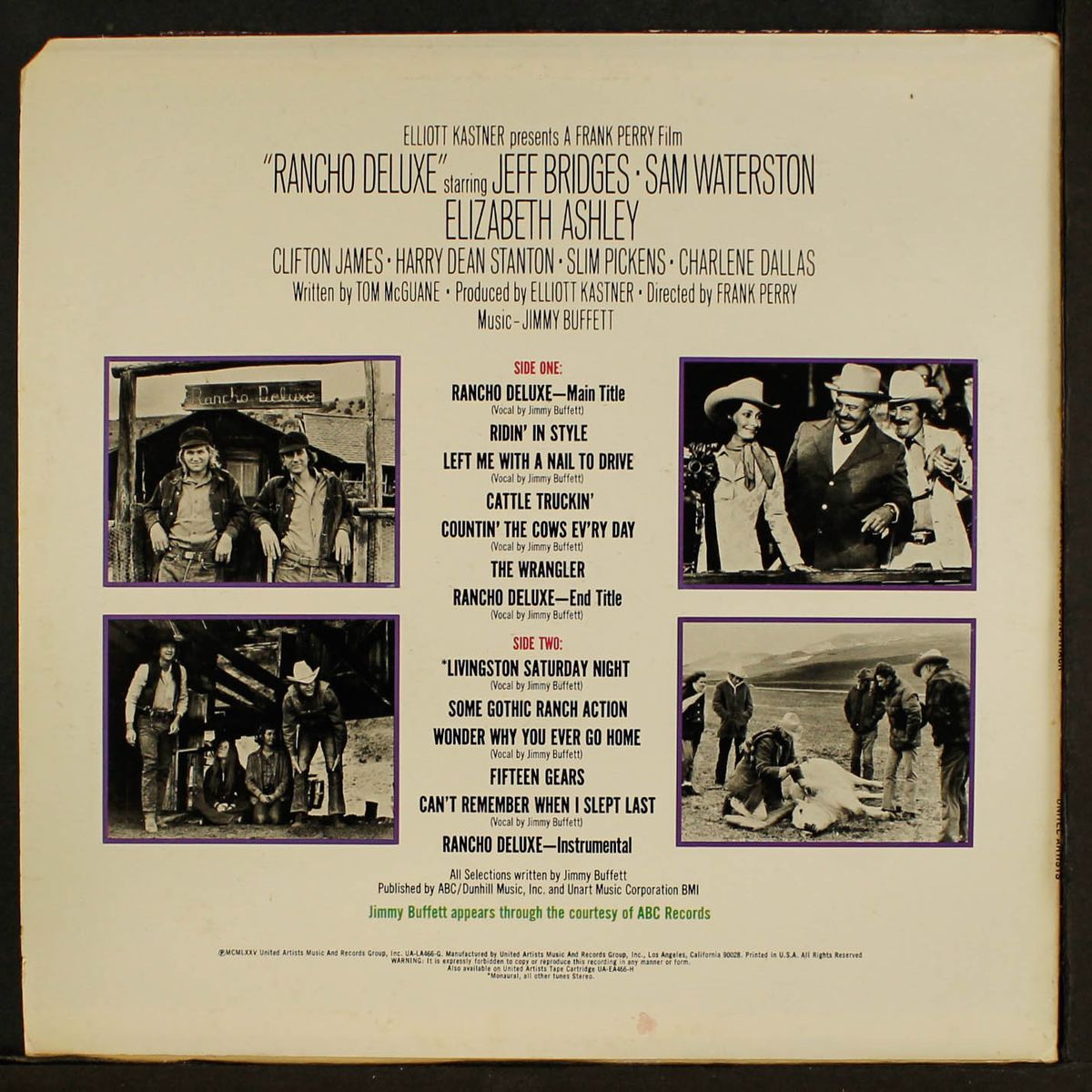 rancho deluxe soundtrack by JIMMY BUFFETT