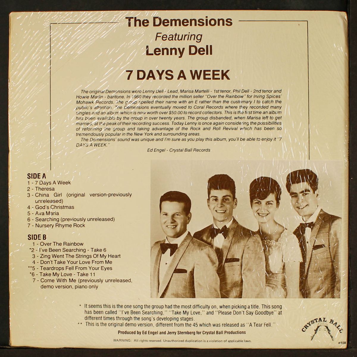 7 days a week by DEMENSIONS