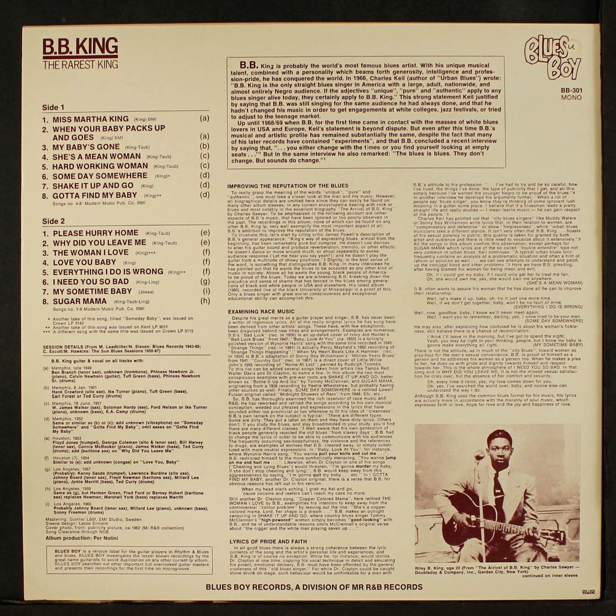 the rarest king by B.B. KING