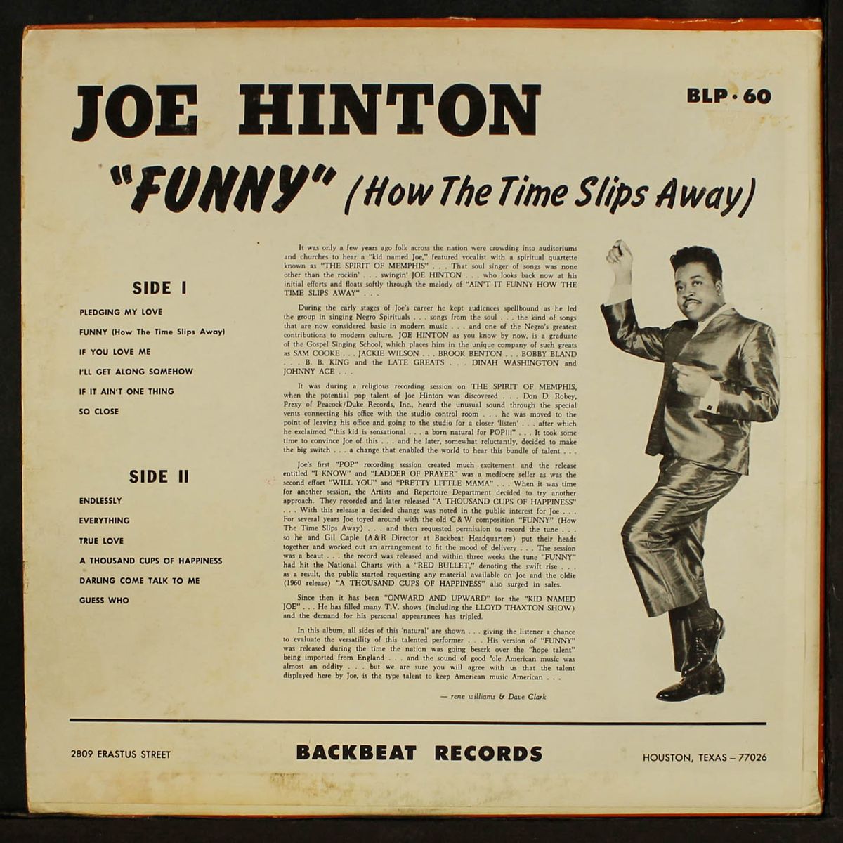 funny (how time slips away) by JOE HINTON