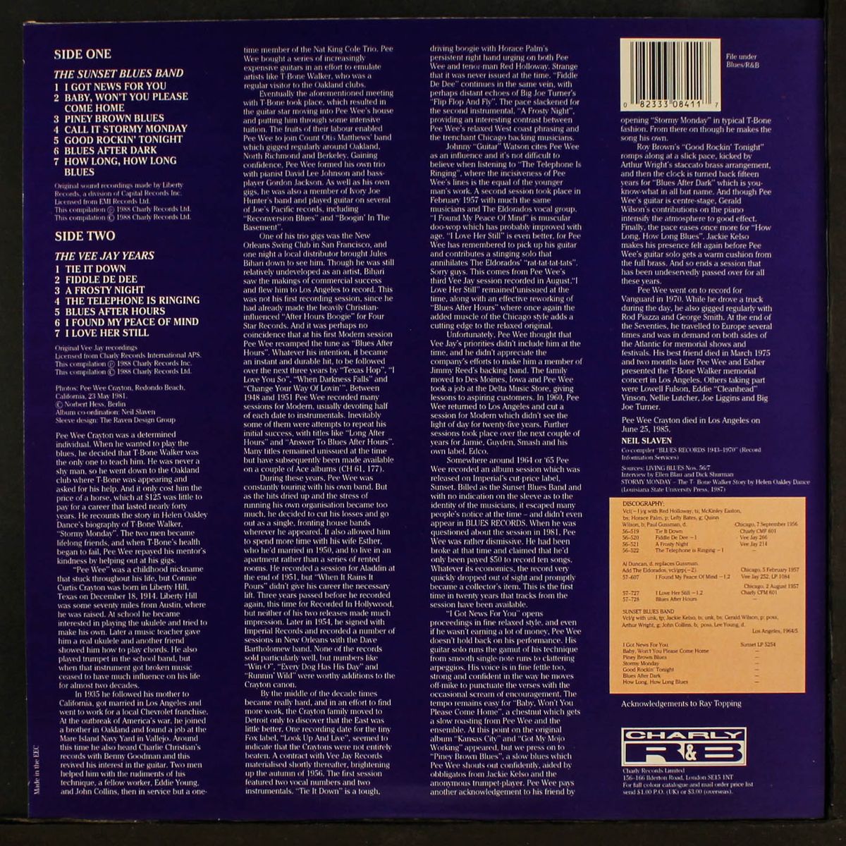 blues after dark by PEE WEE CRAYTON