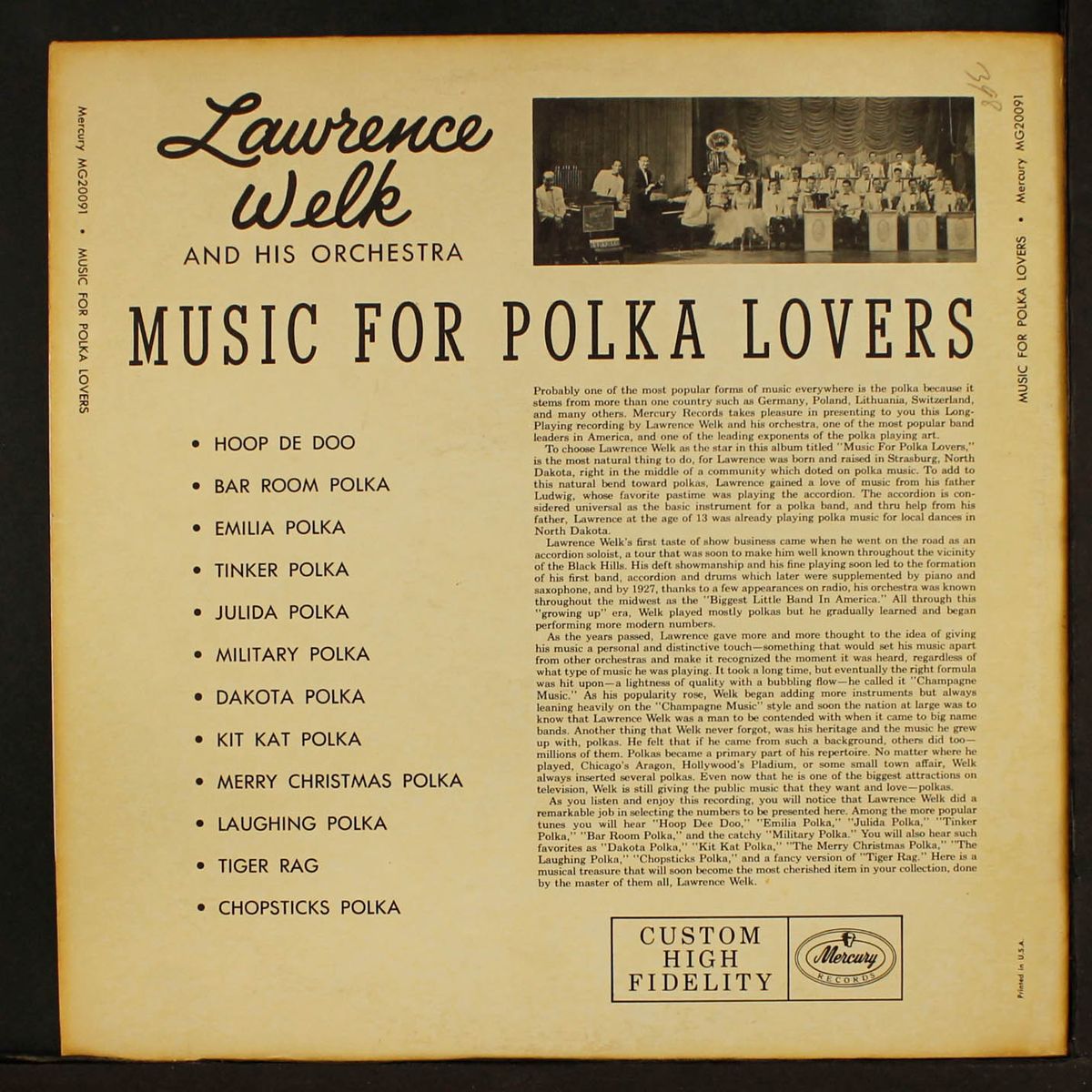 music for polka lovers by LAWRENCE WELK