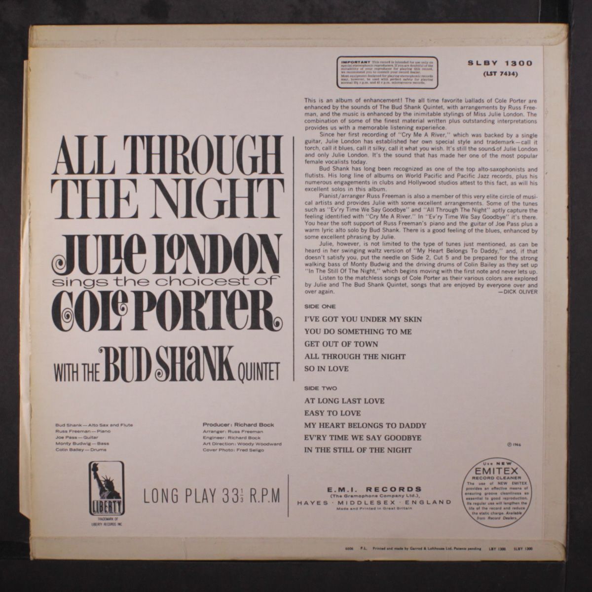 all through the night by JULIE LONDON