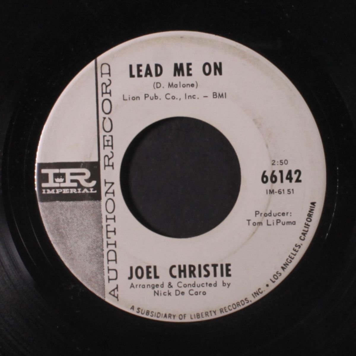 angels in the sky / lead me on by JOEL CHRISTIE