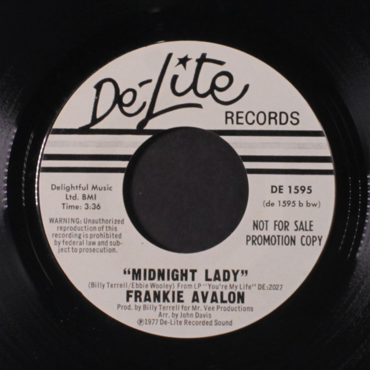 roses grow beyond the wall / midnight lady by FRANKIE AVALON