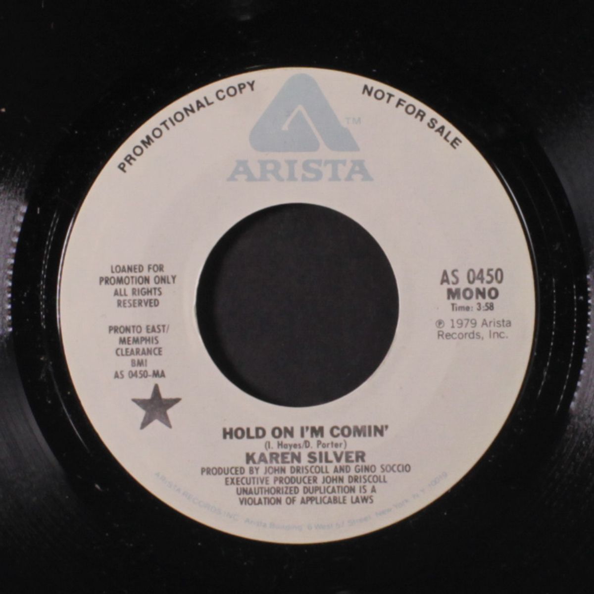 hold on i'm comin' / mono by KAREN SILVER