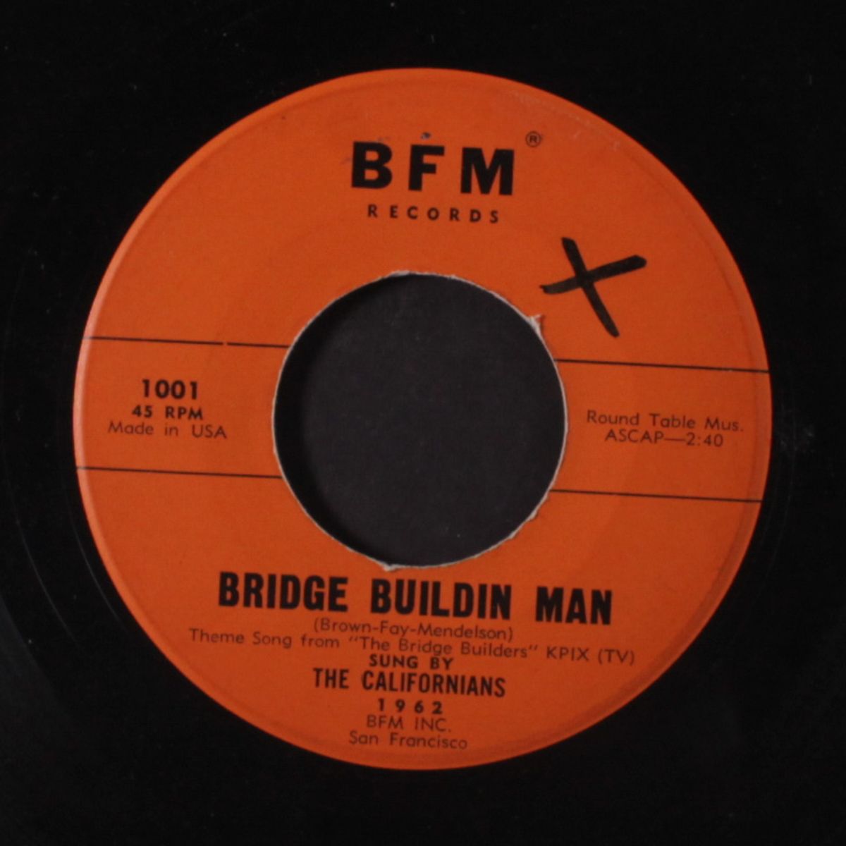 the spin / bridge buildin' man by CALIFORNIANS