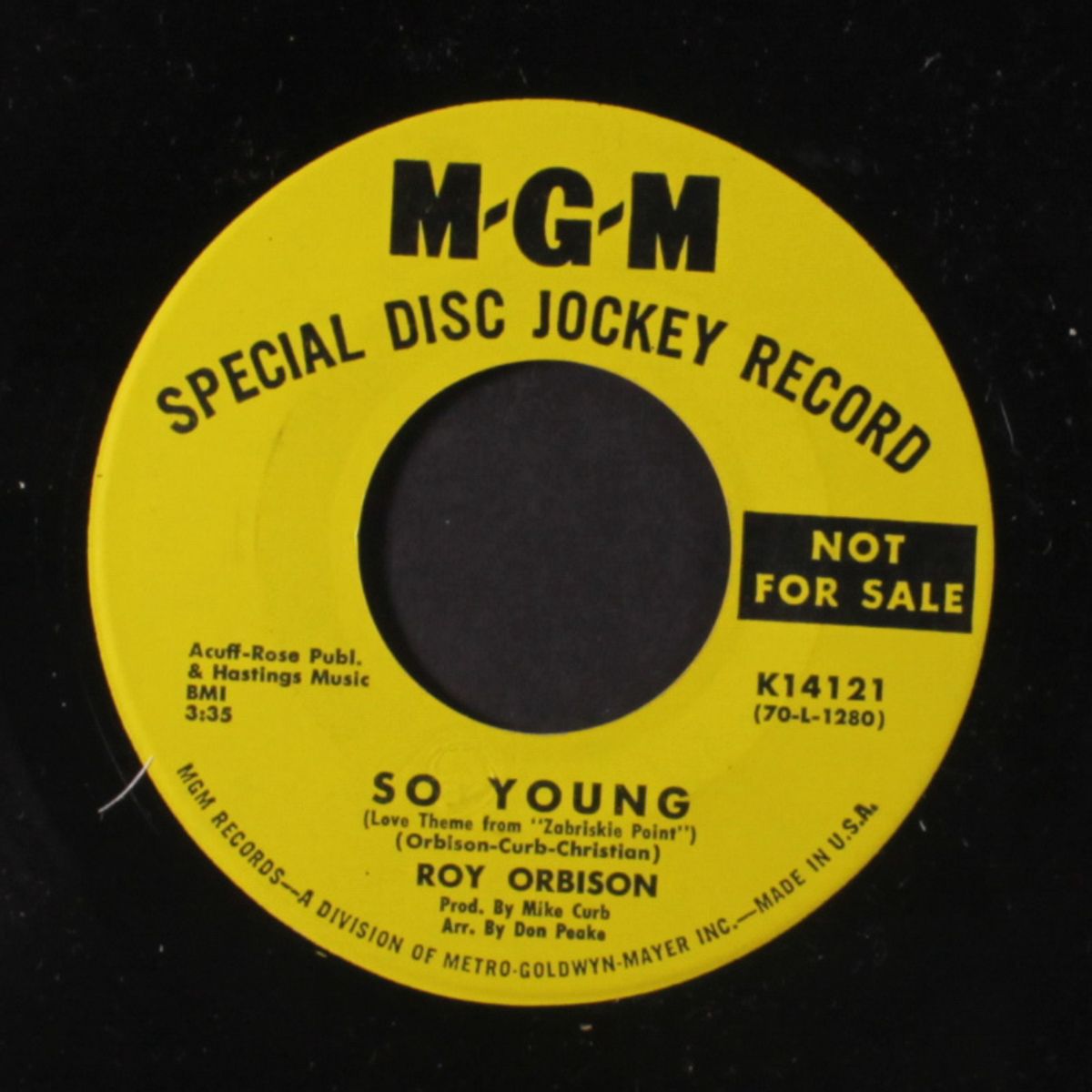 so young / same by ROY ORBISON